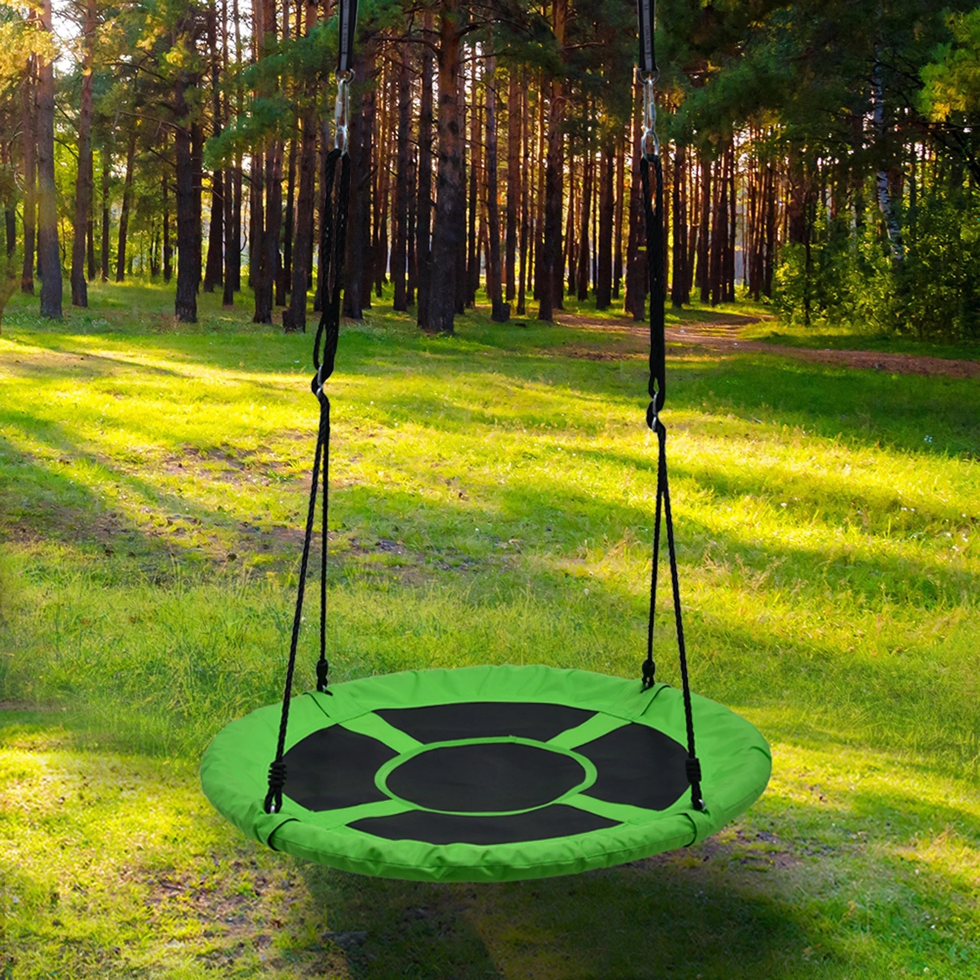 Detachable Swing Sets for Kids Playground Platform Saucer Swing Rope