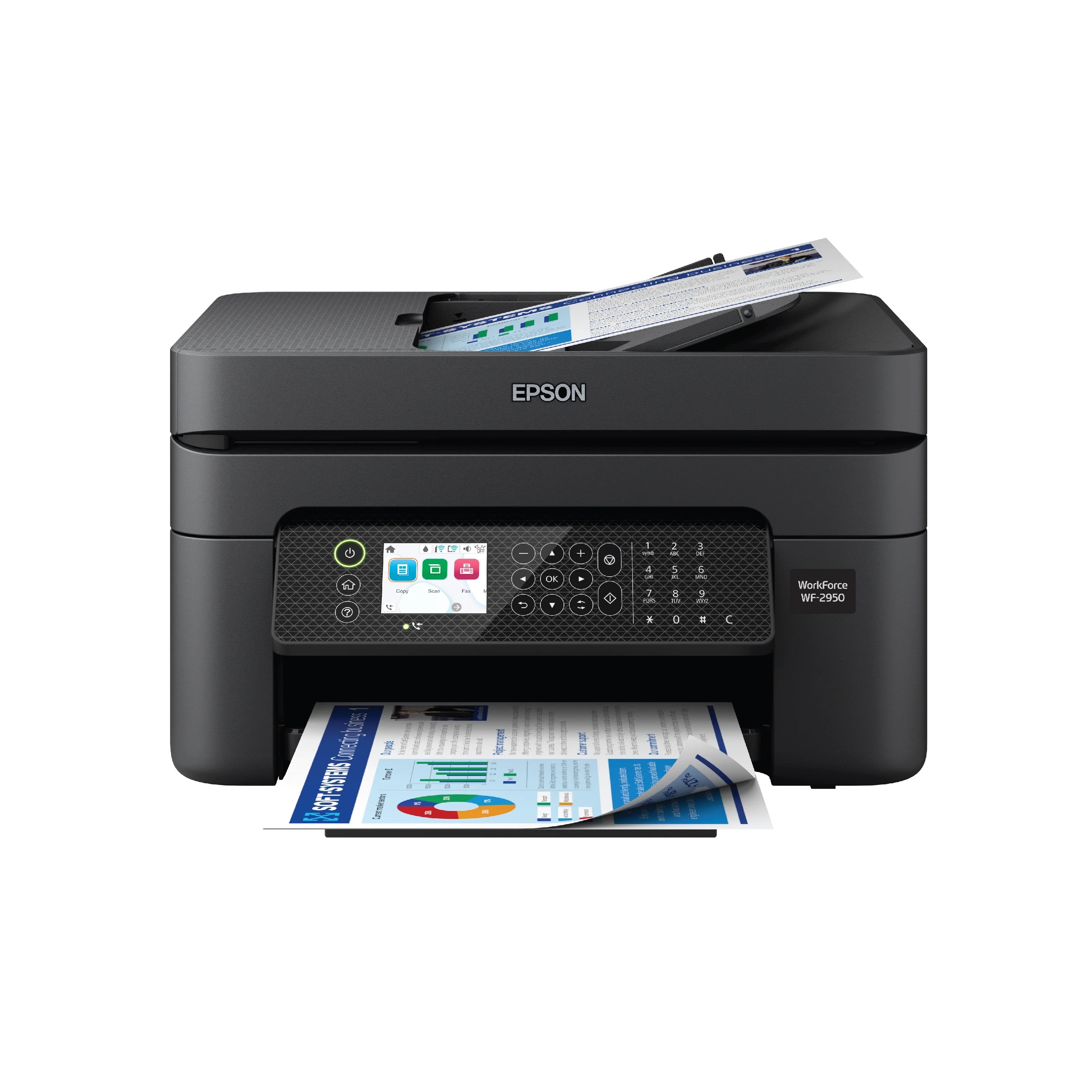 Epson WorkForce WF2950 AllinOne Wireless Color Printer with Scanner
