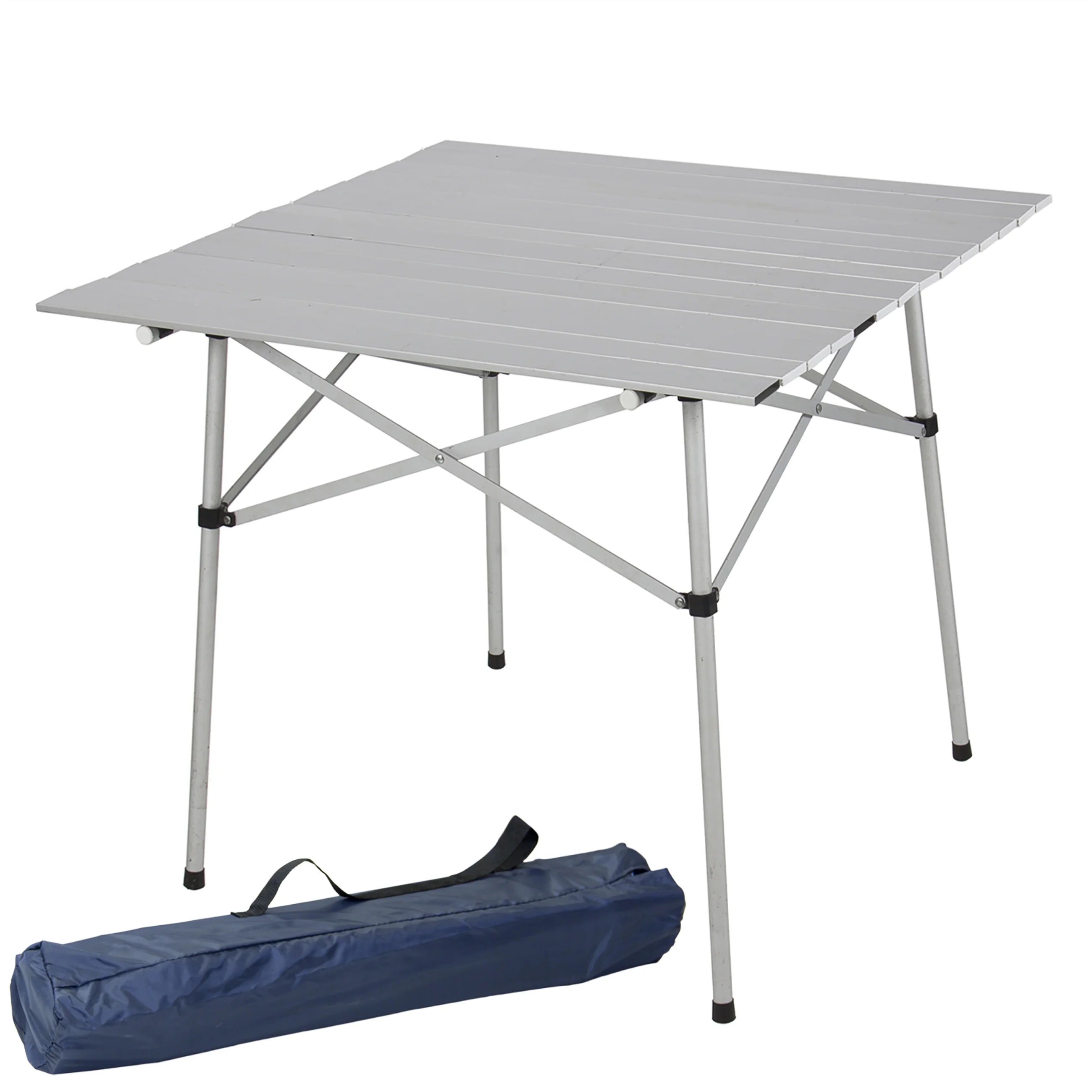 Best Choice Products Aluminum Roll Up Table Folding Camping Outdoor Indoor Picnic Table Heavy