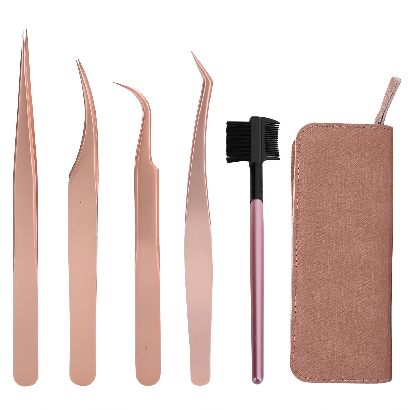 Eyelash Grafting Tweezers Set, Eyelash Extension Tweezers Strong Clamping Seamless Fit For