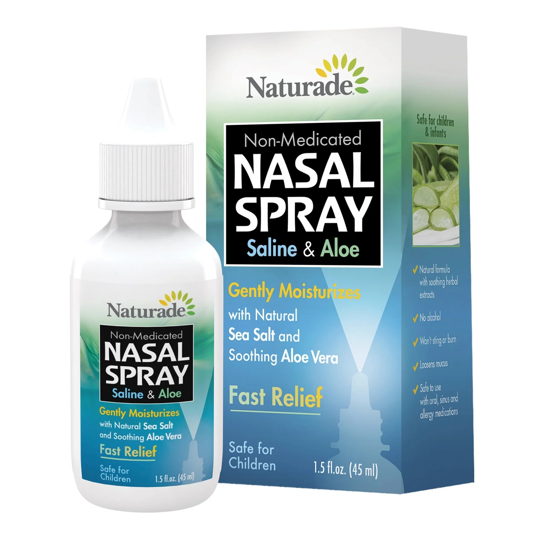 Naturade Saline and Aloe Nasal Spray, 1.5 fl oz