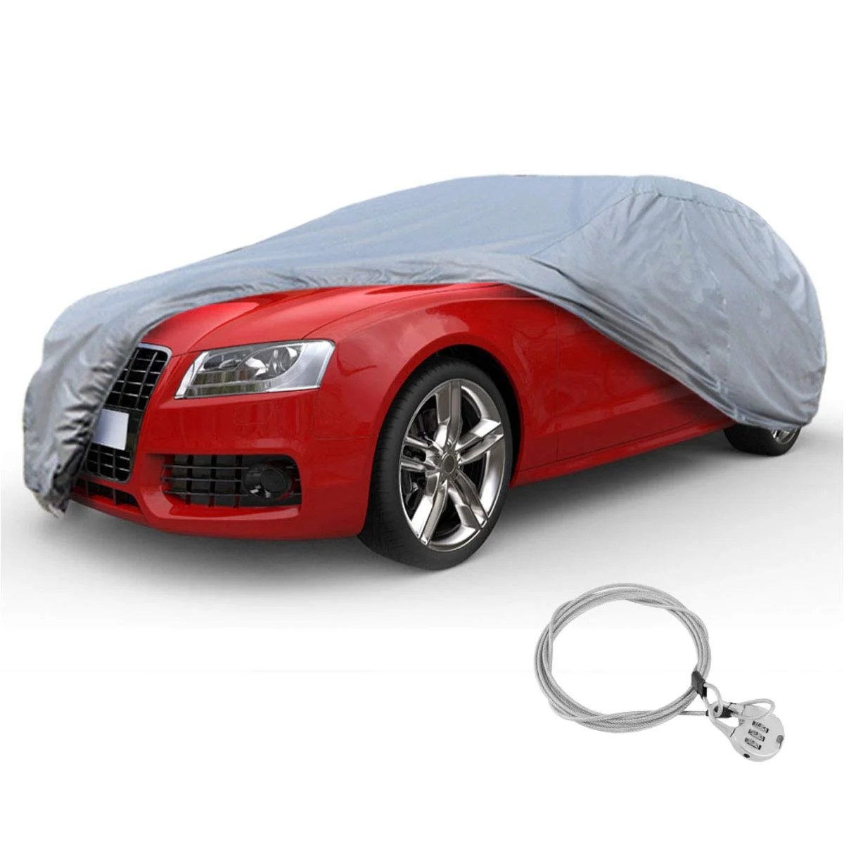Breathable All Weather Protector Auto Car Cover Waterproof Rain Snow