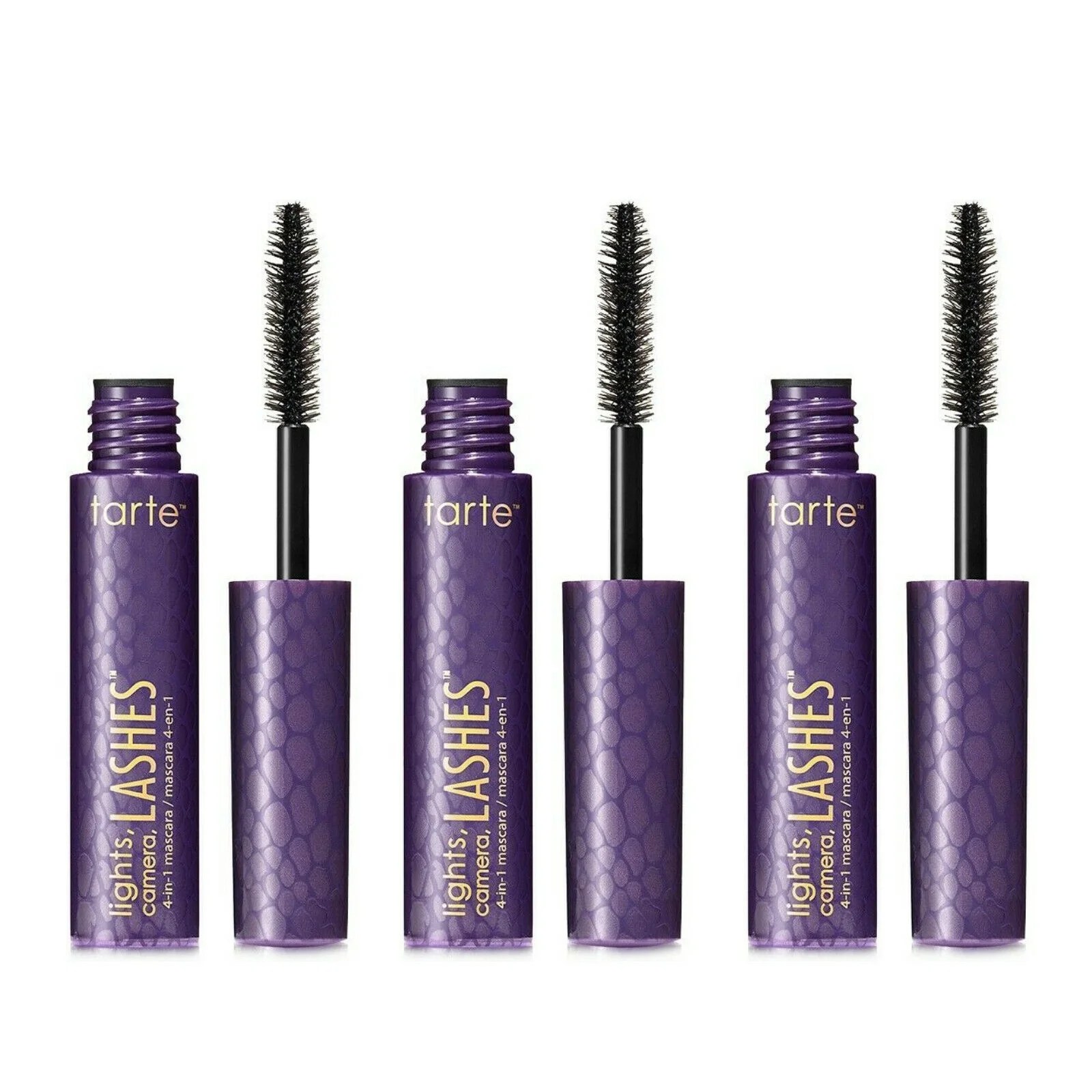 Tarte Lot of 3 Tarte Lights, Camera, Lashes 4in1 Mascara 0.1oz/3ml