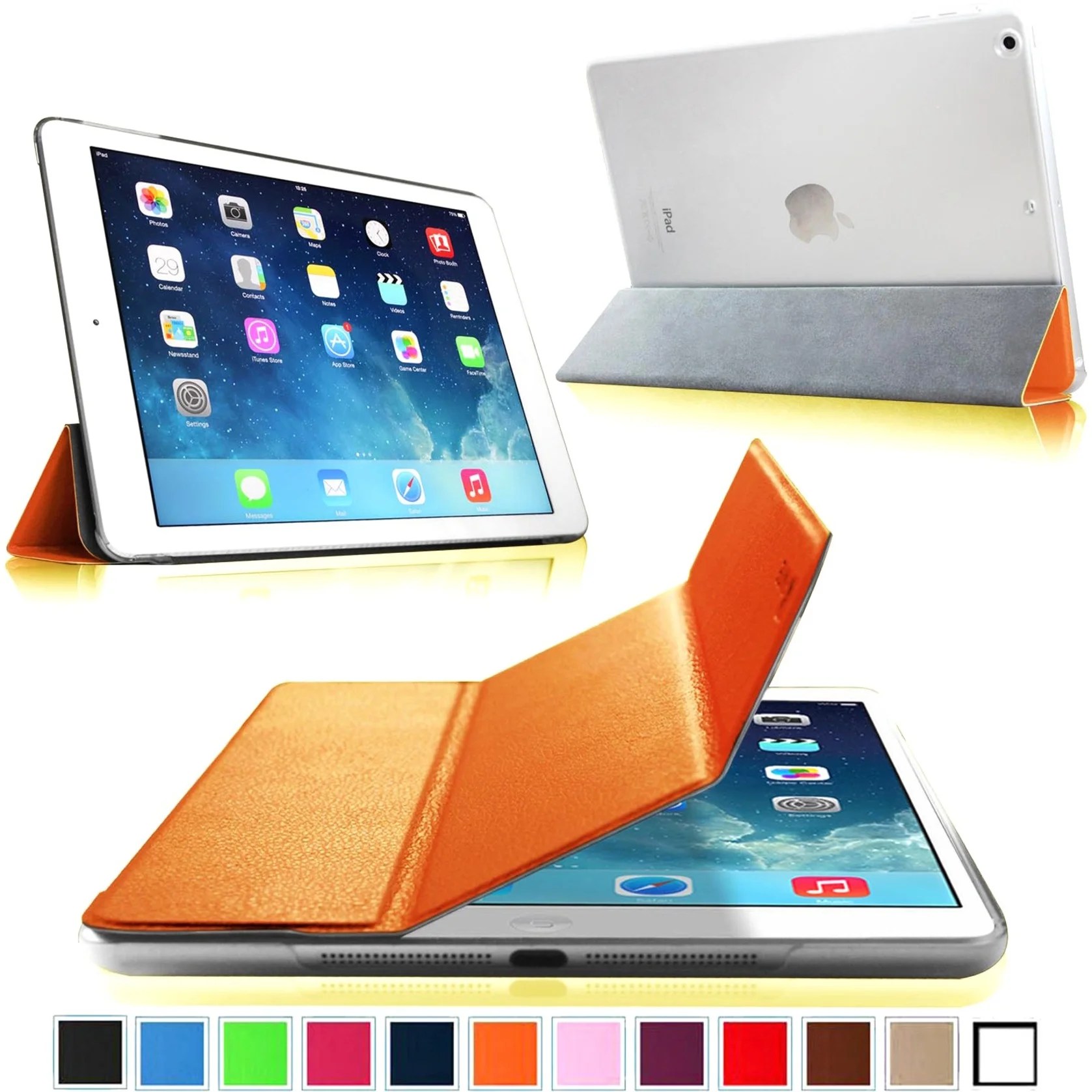 Fintie EPC0156 Carrying Case Apple iPad Air Tablet, Orange Walmart