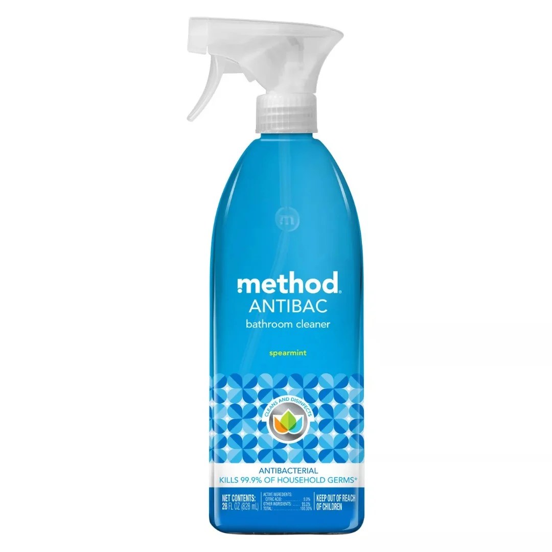 Method Antibacterial Bathroom Cleaner Spearmint Spray Bottle 28 fl