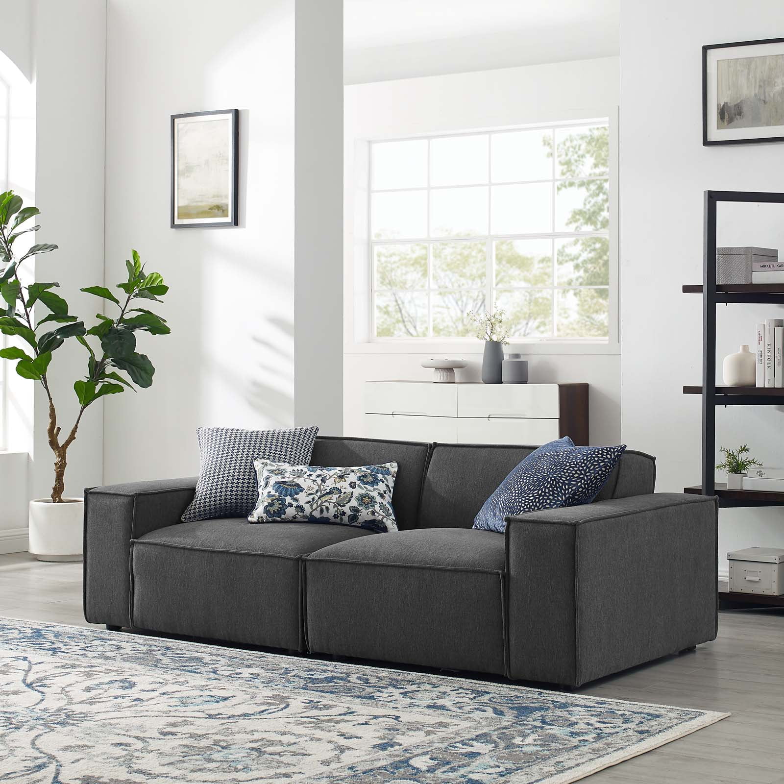 Modway Restore 2Piece Sectional Sofa, Multiple Colors