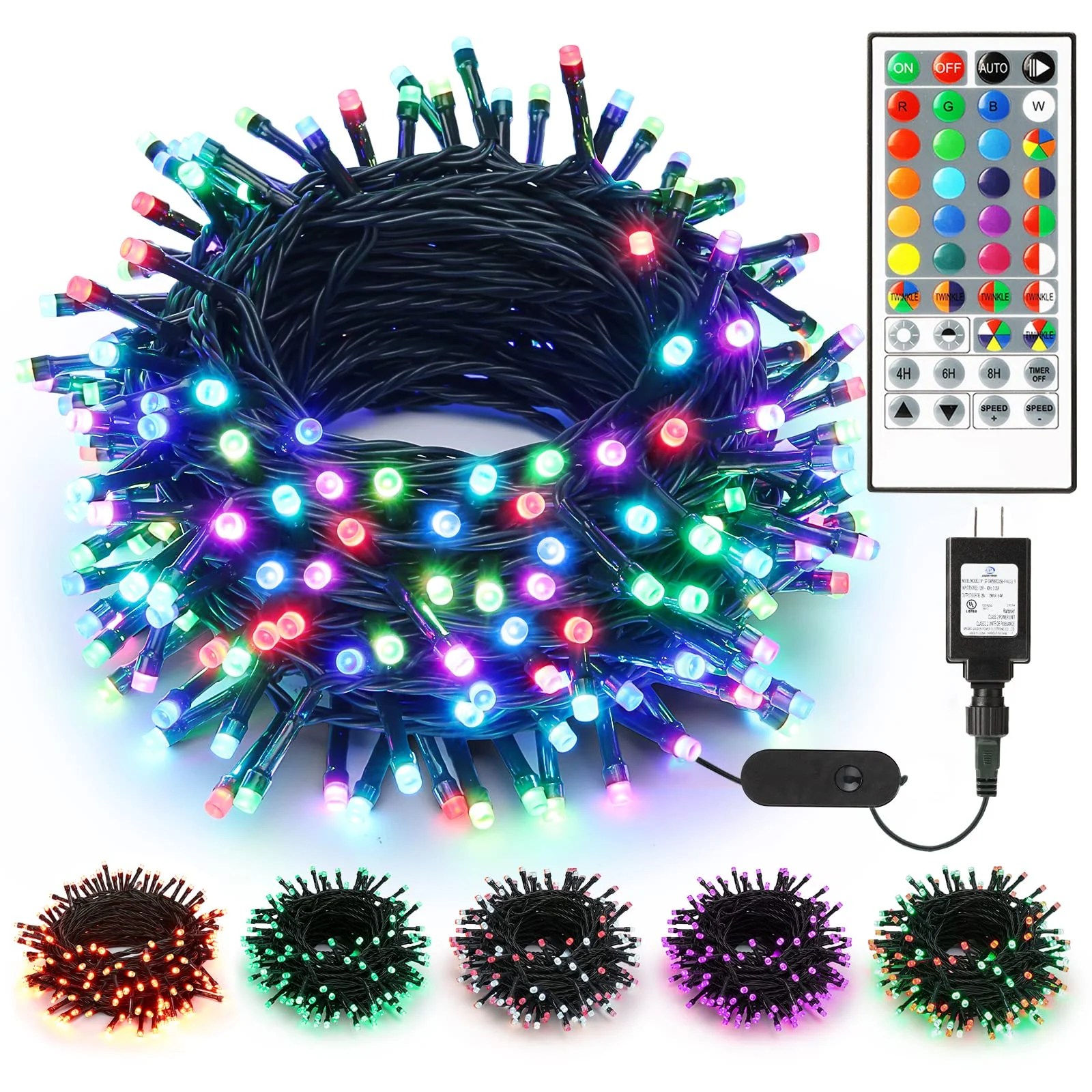 Color Changing Christmas Lights, 66ft 200 LED Christmas Lights with