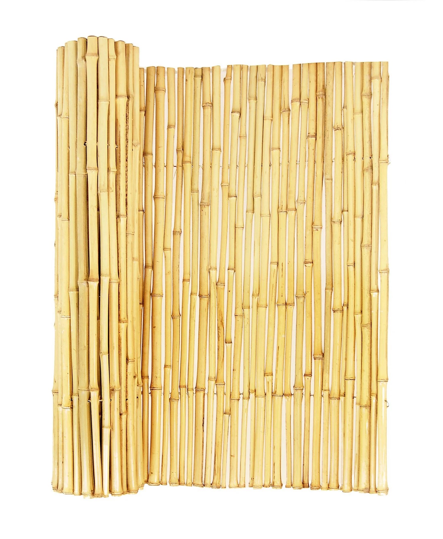 Backyard XScapes Natural Bamboo Fencing Garden Screen Rolled Fence