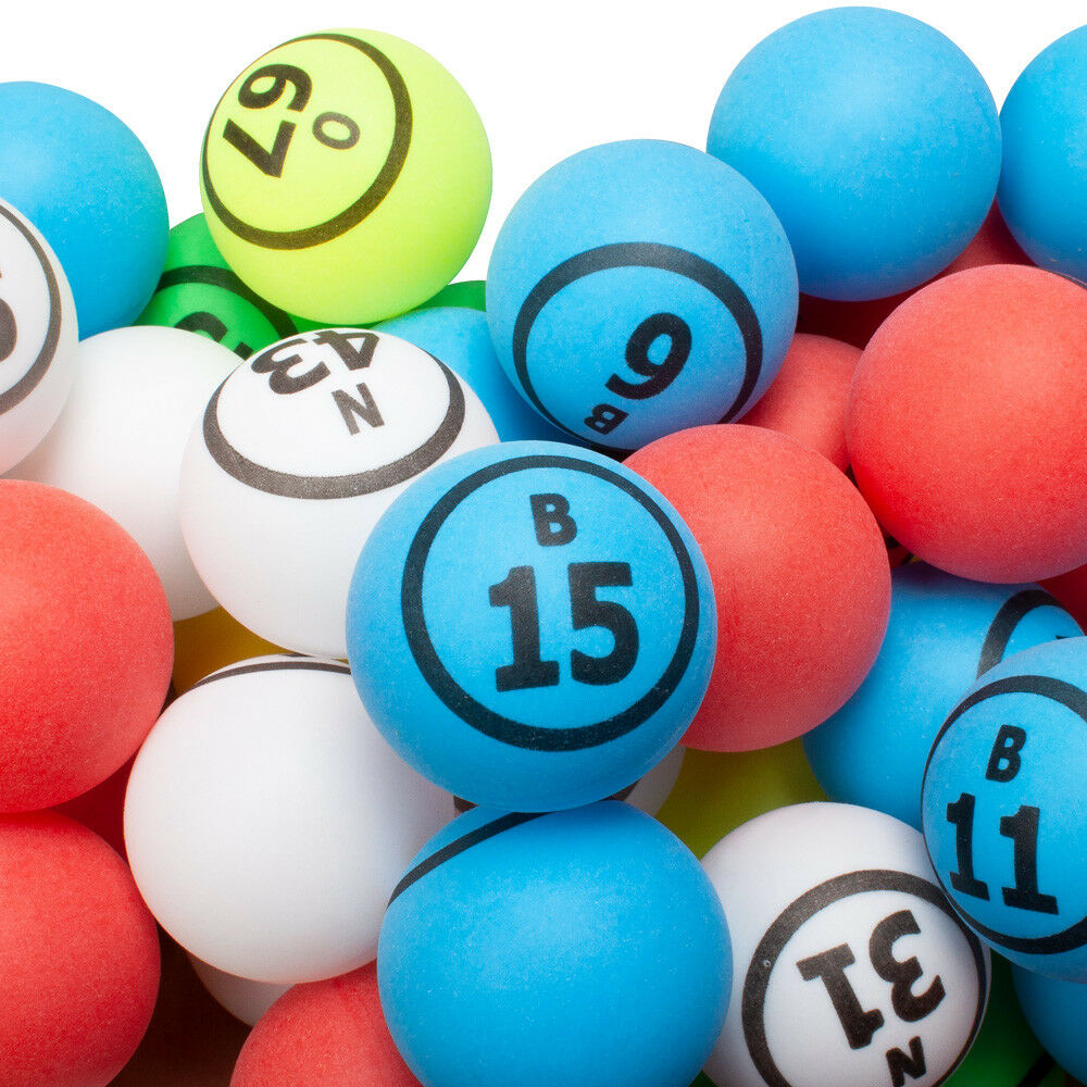 1.5Inch (38mm) Ping Pong Size Bingo Balls. Bingo Ball Set For 1.5Inch (38mm) Ping Pong Size Bingo Balls. Bingo Ball Set For