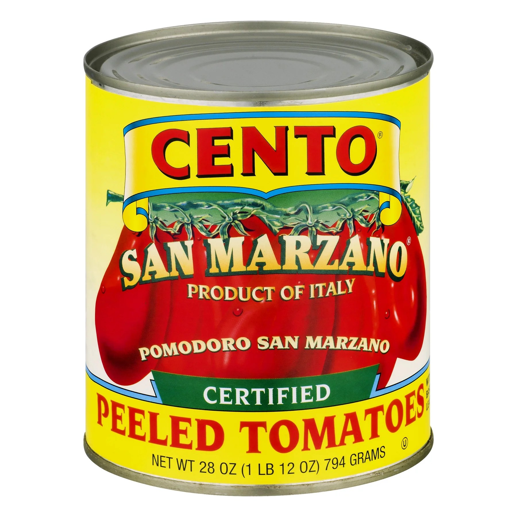 (2 Pack) Cento San Marzano Peeled Tomatoes, 28 Oz