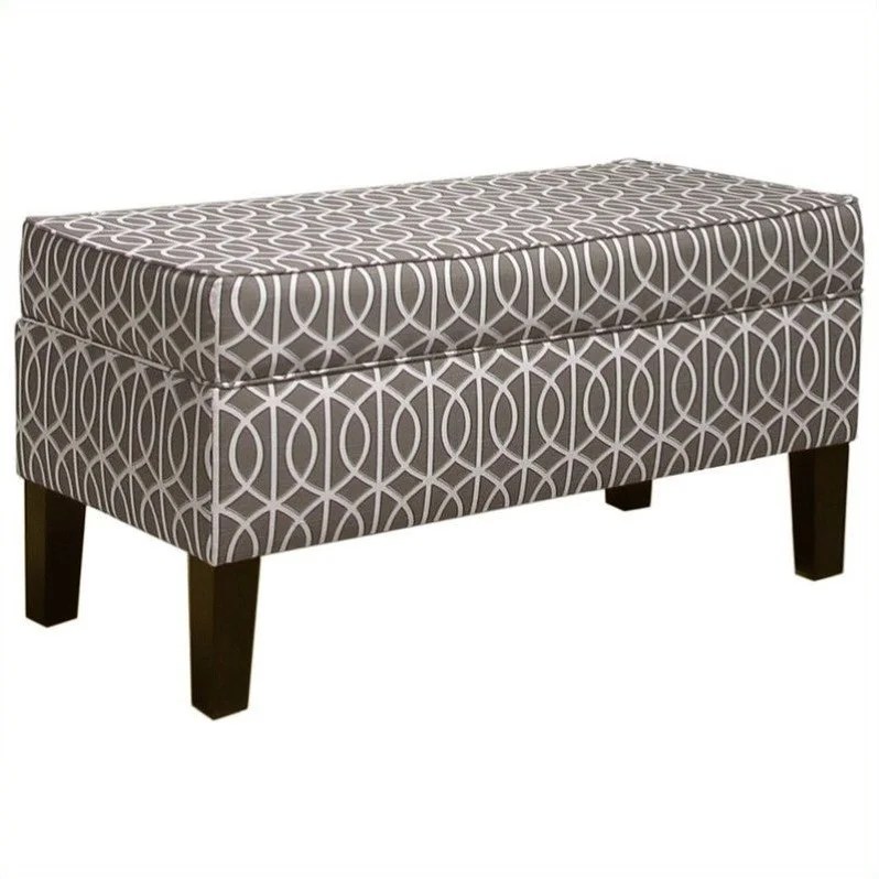Skyline Furniture Storage Bench in Brindle