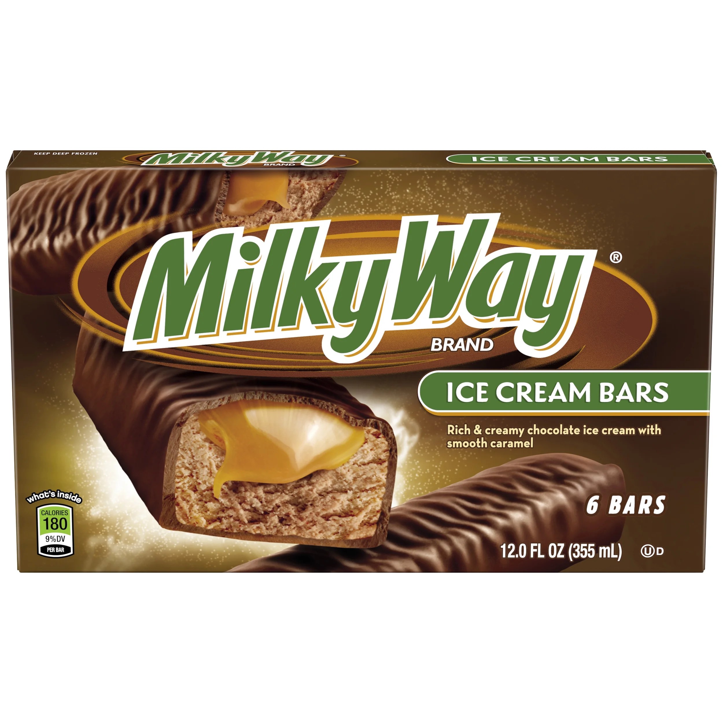 Milky Way, Ice Cream Bars, 6 Ct