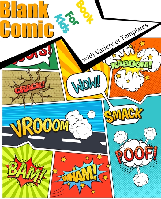 Blank Comic Book for Kids with Variety of Templates Blank Comic Book