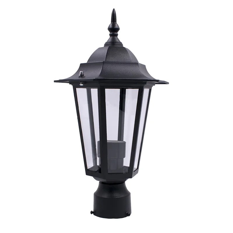 Outdoor Post Lights Vintage Exterior Pole Lamp, Sand