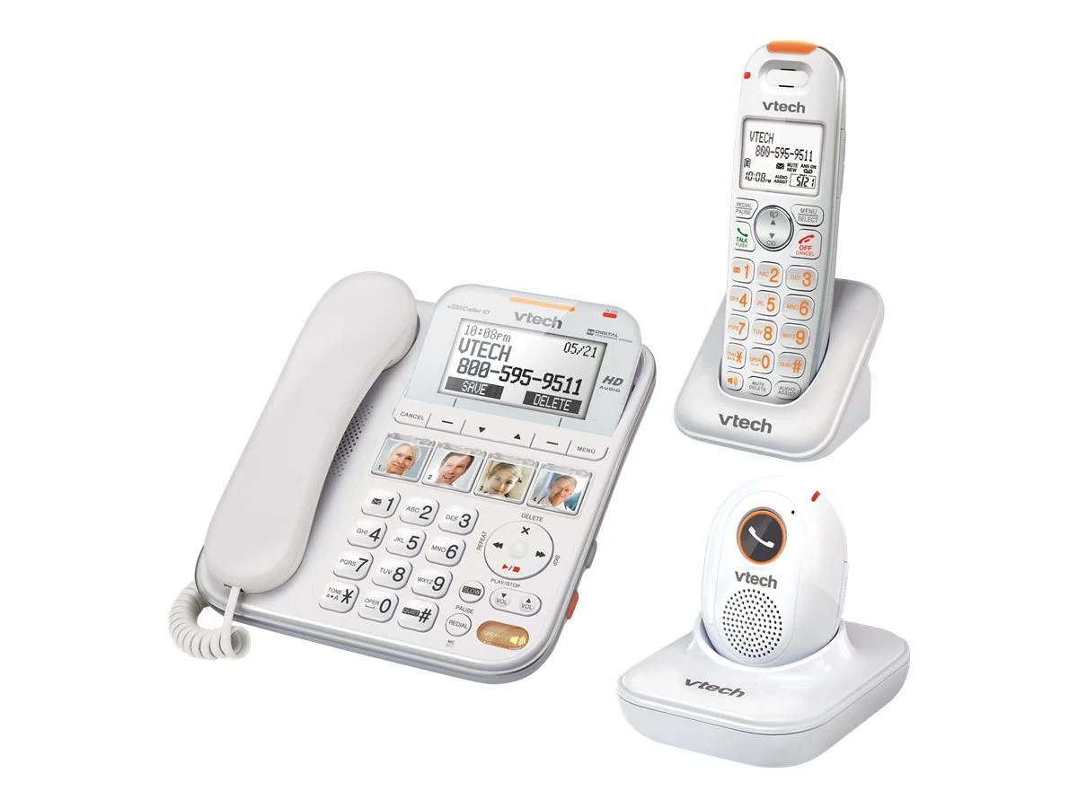 VTech CareLine SN6197 Corded/cordless answering system with caller