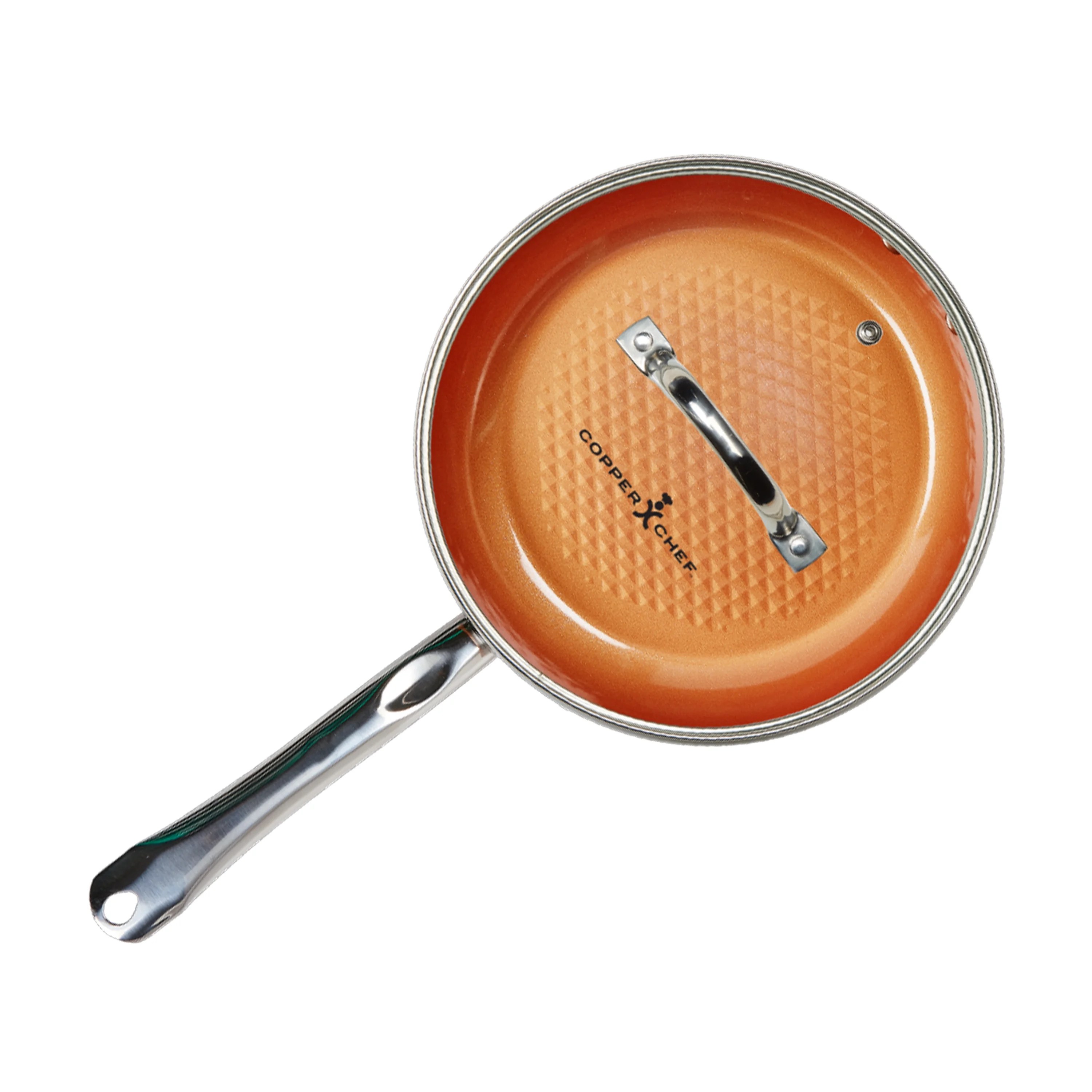 Copper Chef Diamond 10" Fry Pan with Lid Deal BrickSeek