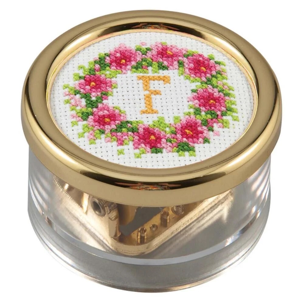 Herrschners® Rosy Monogram Music Box Counted CrossStitch Kit Walmart