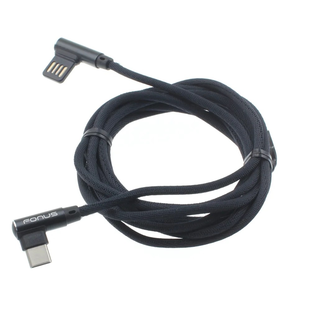 Angle USB Cable for Samsung Galaxy A50/A20/A10e 6ft TypeC Charger