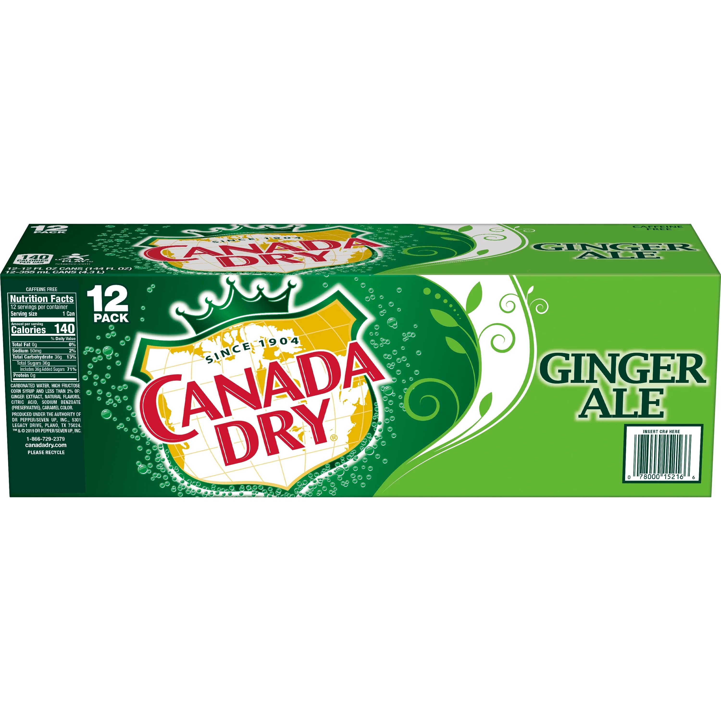 Buy Canada Dry Ginger Ale Soda, 12 fl oz cans, 12 pack Online at