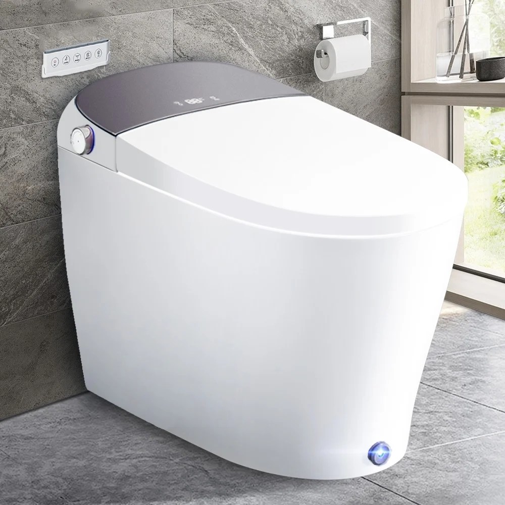 EPLO DP7 Smart Toilet, Onepiece Bidet, Heated Seat,Warm Wash, Warm Dryer, Auto Open/Close Lid