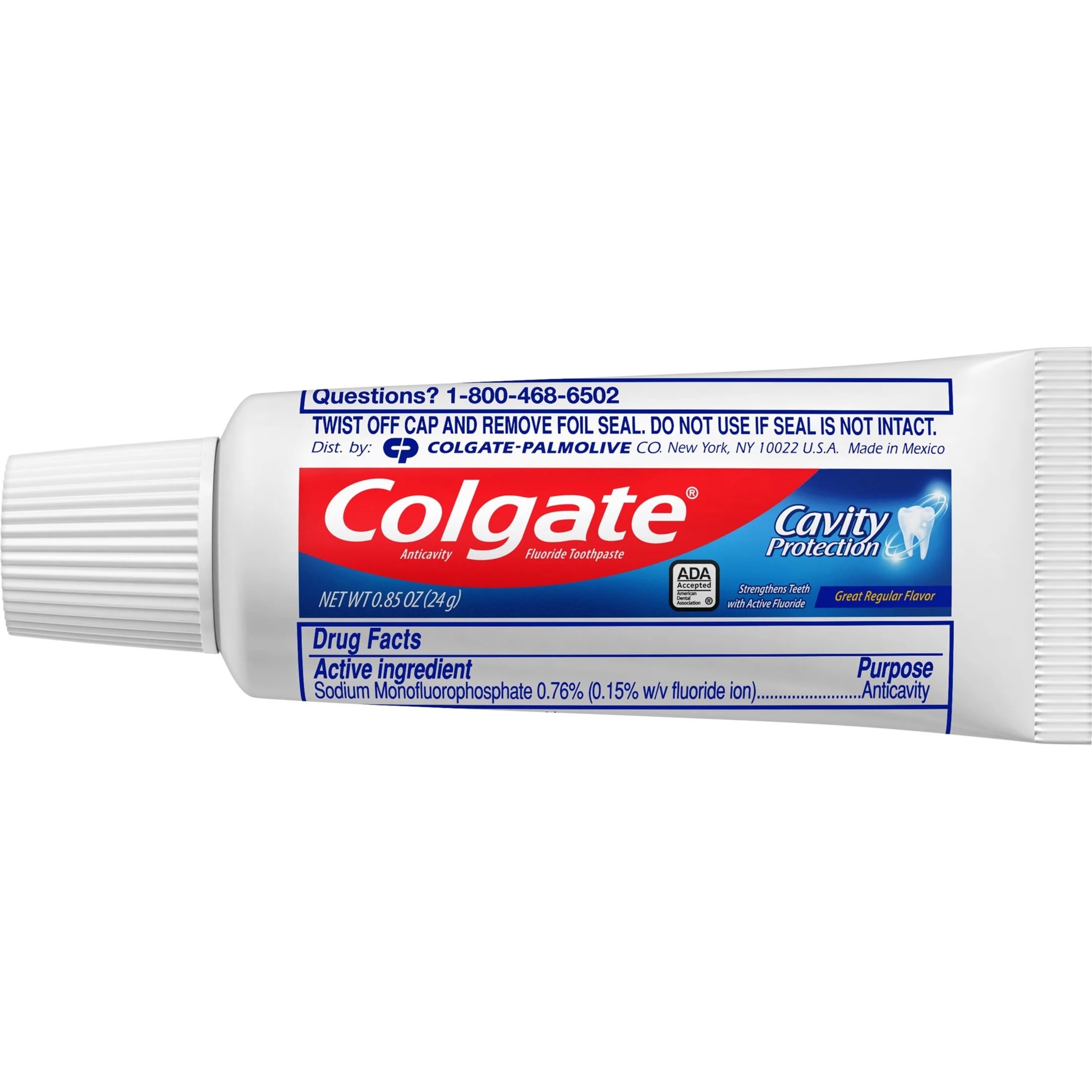 Colgate Cavity Protection Travel Toothpaste with Fluoride 0.85 oz
