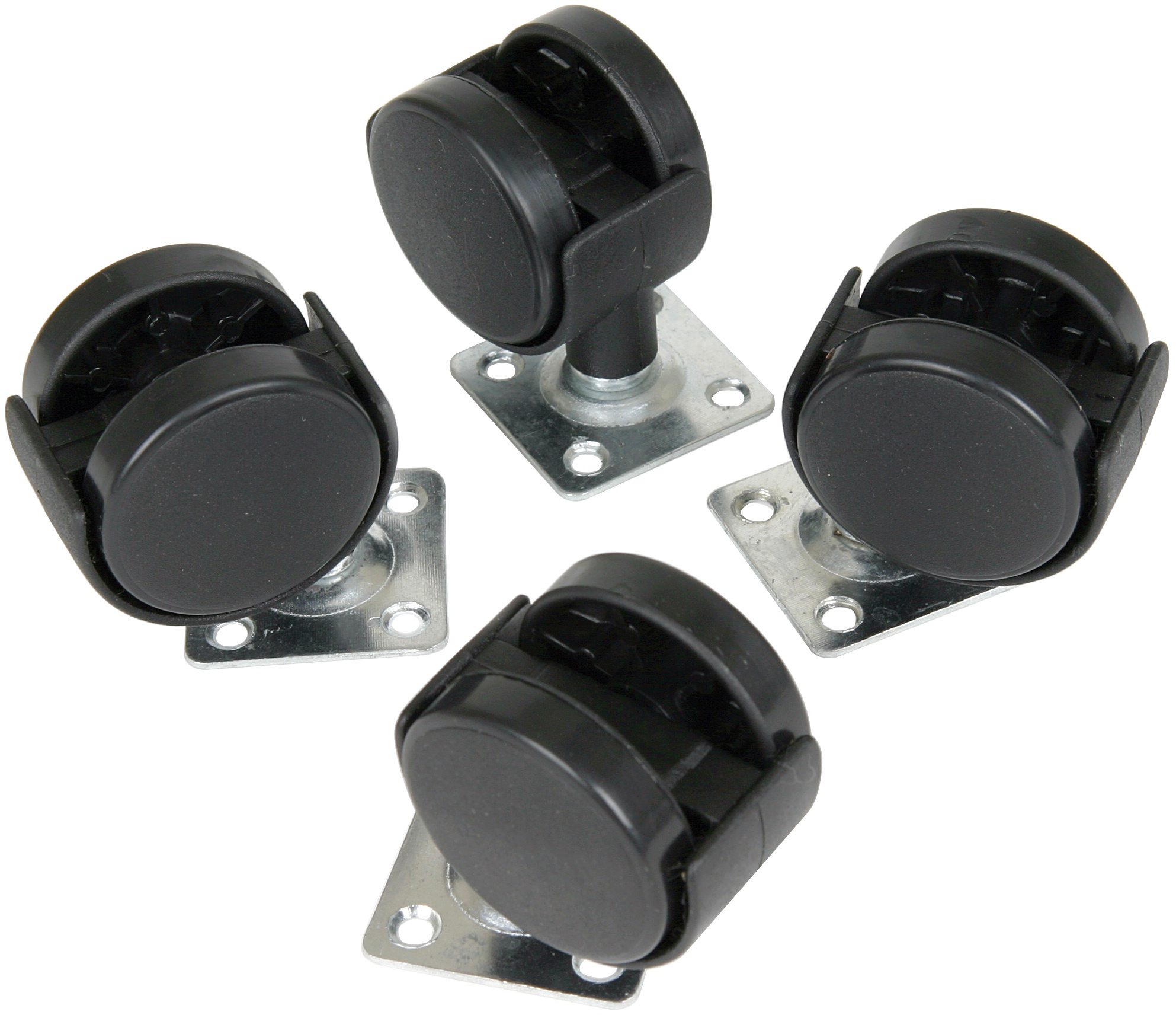ArtBin 6856SW Super Satchel Cube Casters [Set of 4] Black, Ball Caster