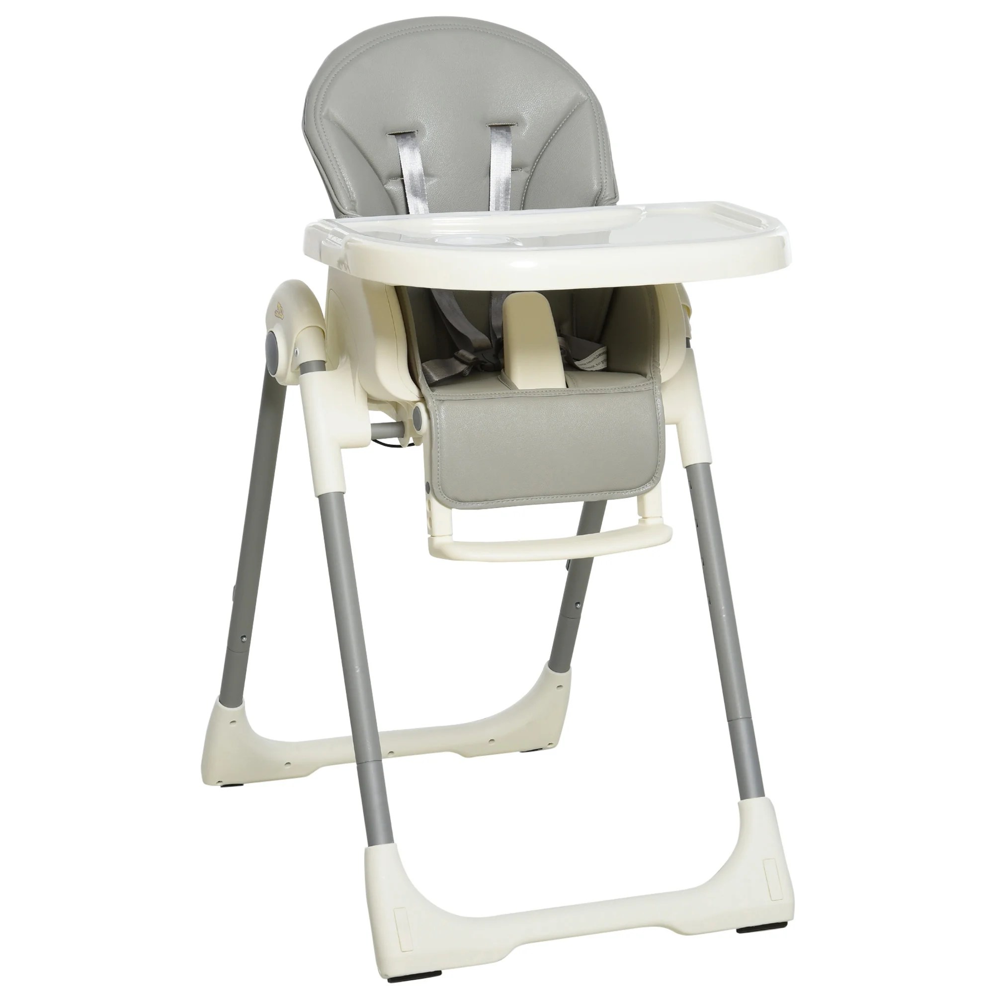 Qaba Foldable Baby Convertible High Chair with Adjustable Backrest Qaba Foldable Baby Convertible High Chair with Adjustable Backrest