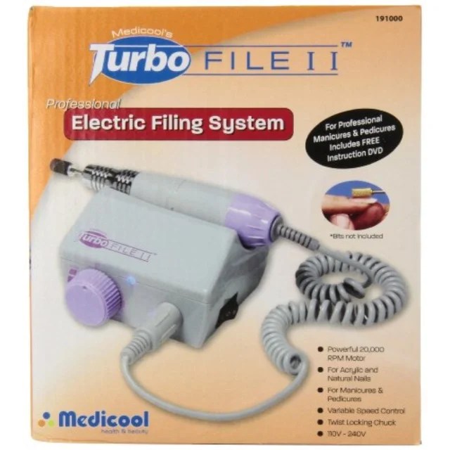 medicool's med2191 turbo file 2 professional electric nail filing