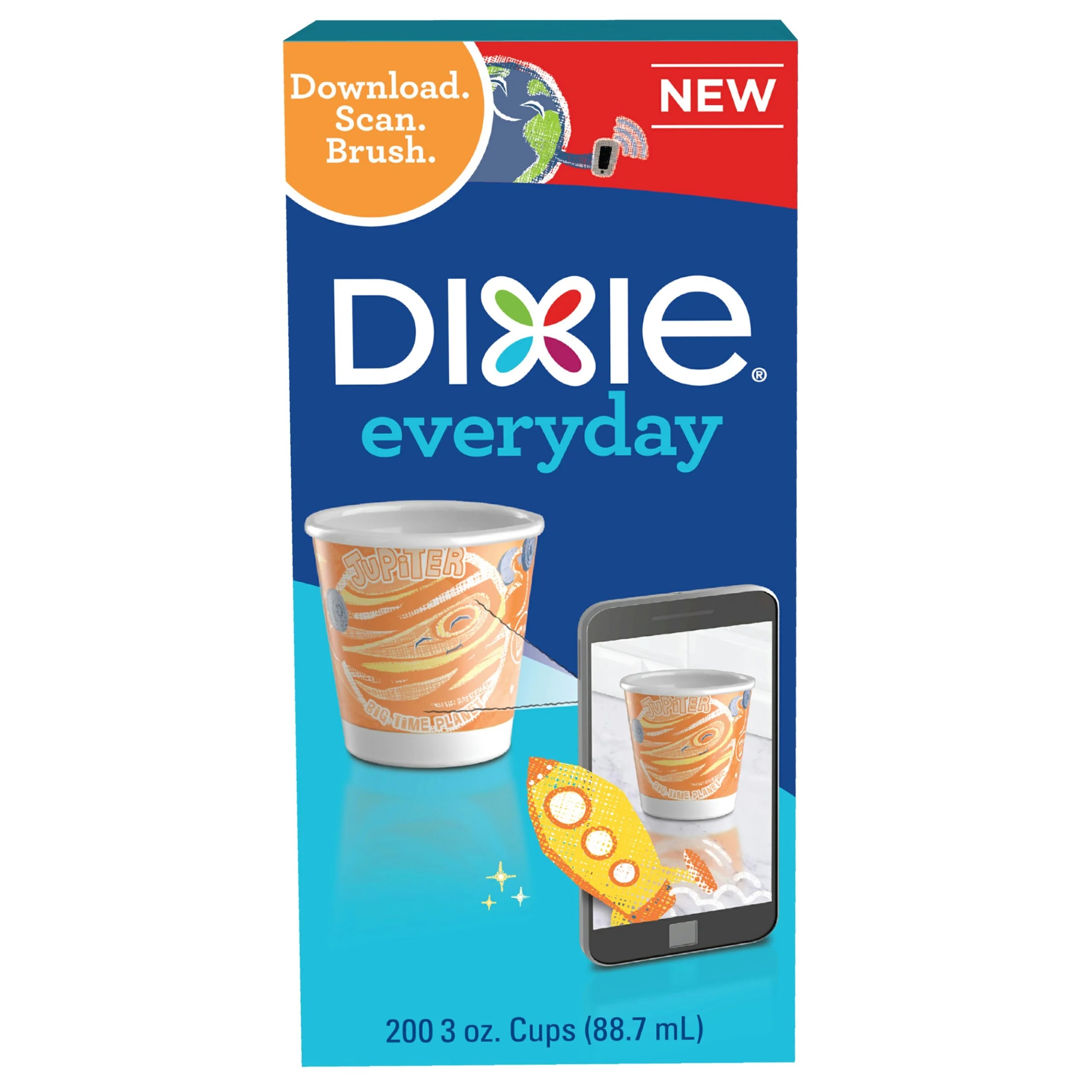 Dixie Paper Bath Cups, 3 oz, 200 Count