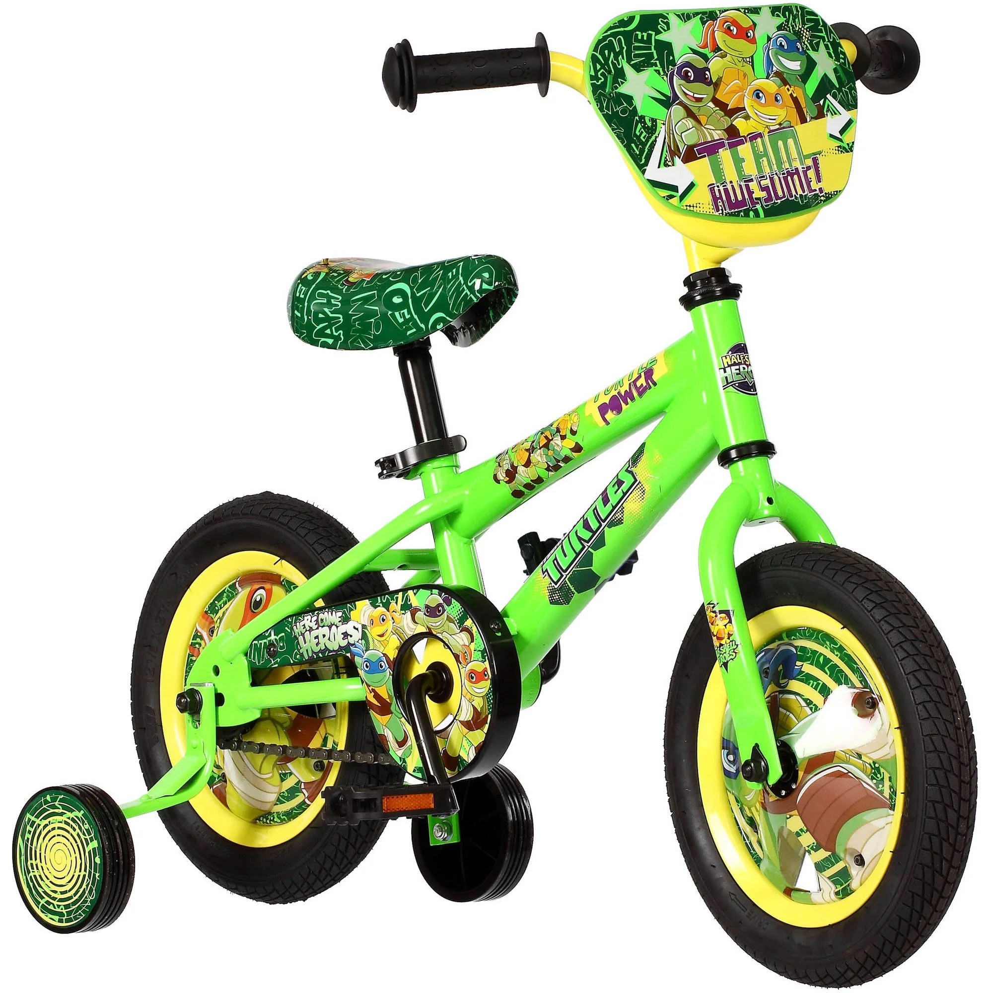 12" Teenage Mutant Ninja Turtles Boys Bike, Green BrickSeek