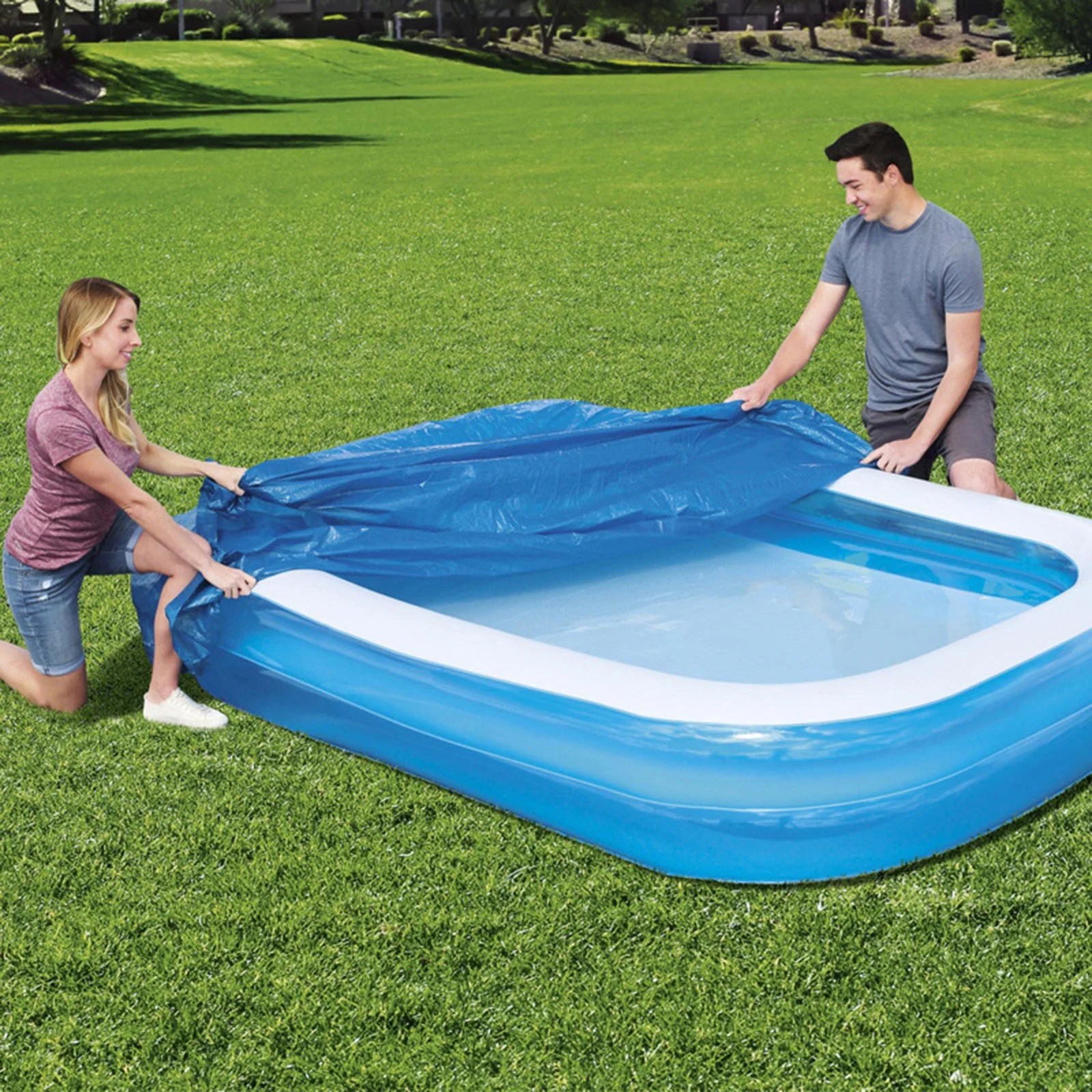 Wioihee Pool Blanket Swimming Pool Covers for Above Ground Pools