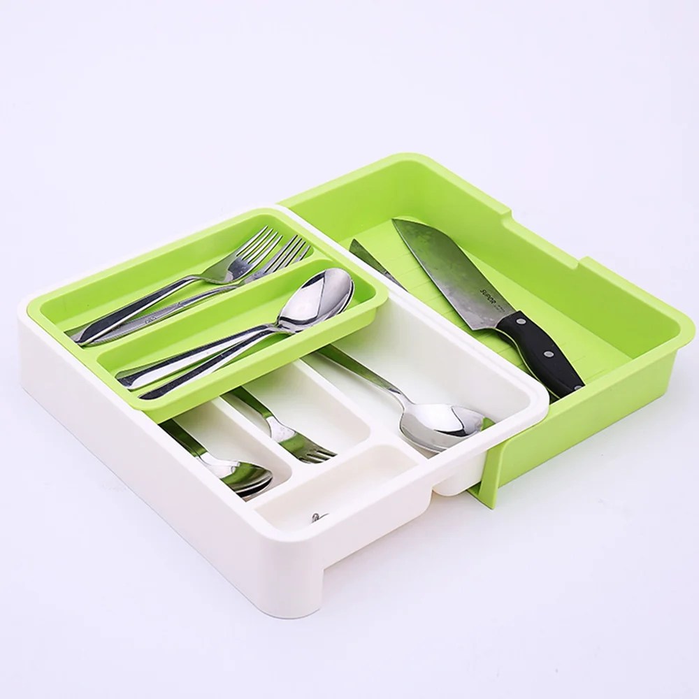 Drawer Cutlery Organizer Fork Chopstick Spoon Extendable Adjustable