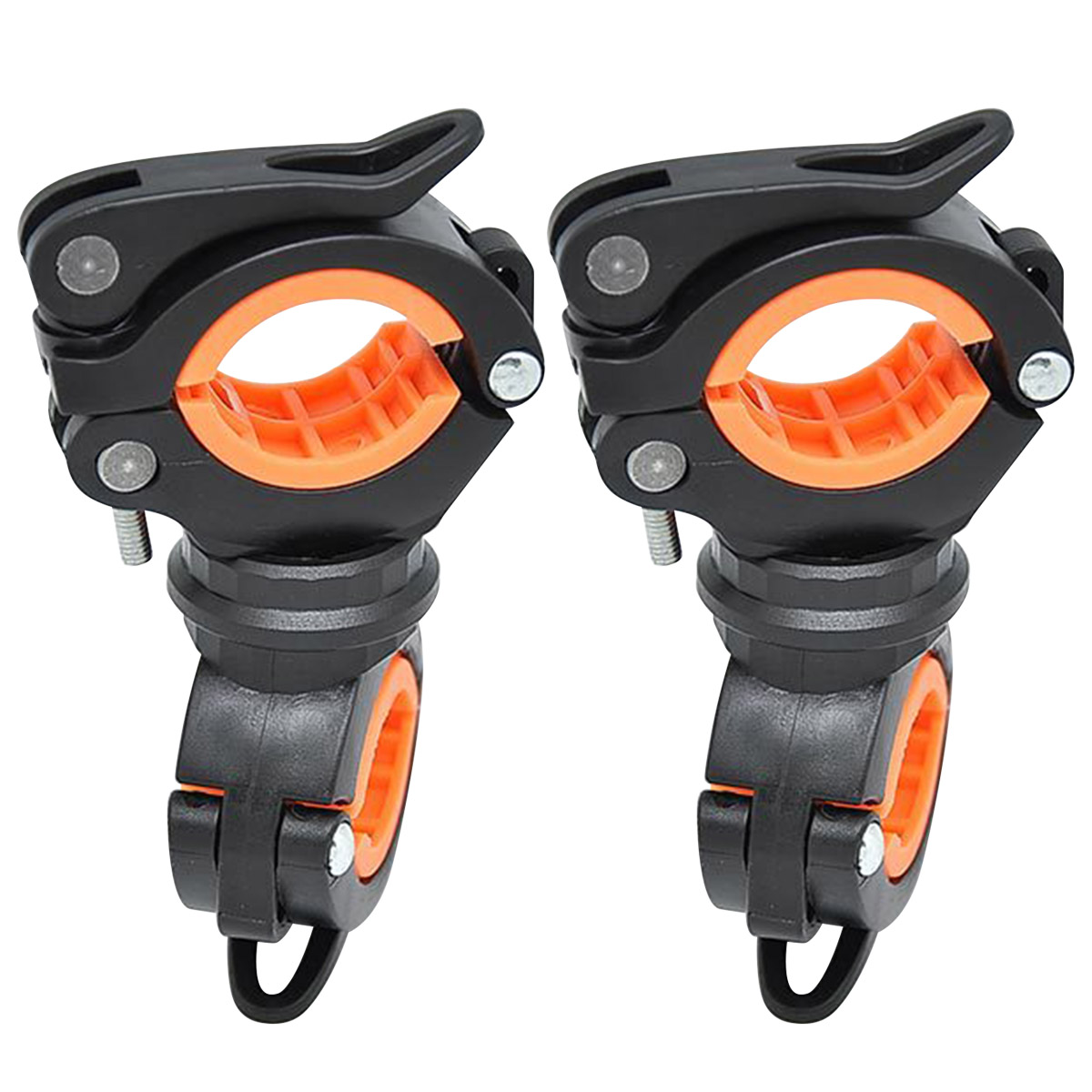 2 Pack Flashlight Mount Holder, Universal Bicycle Led Light Mounting