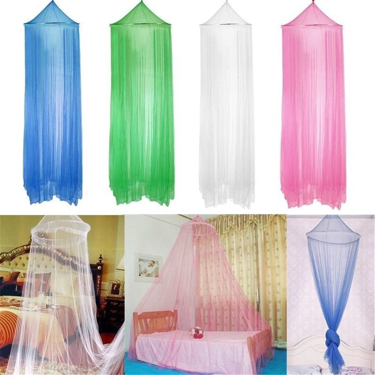 Princess Netting Dome Lace Mosquito Net Bed Canopy Netting Double King Size Fly Insect