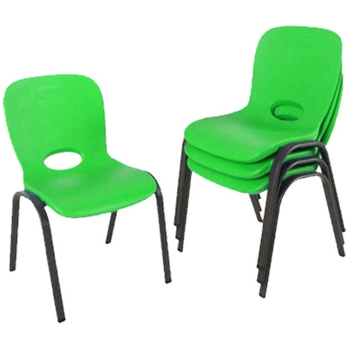 Lifetime Contemporary Children’s Stacking Chairs 4pack Green