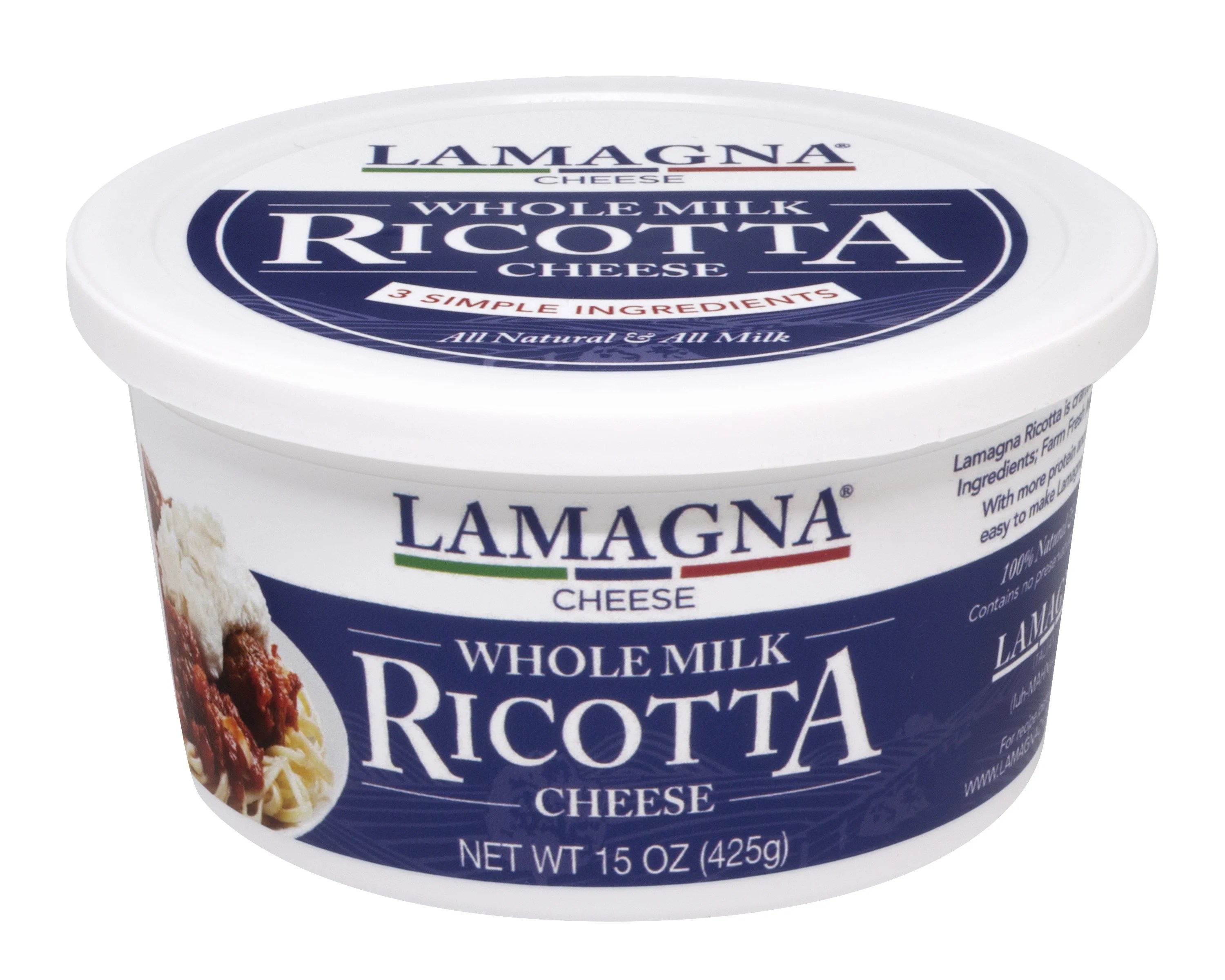 Lamagna Whole Milk Ricotta Cheese 15 oz