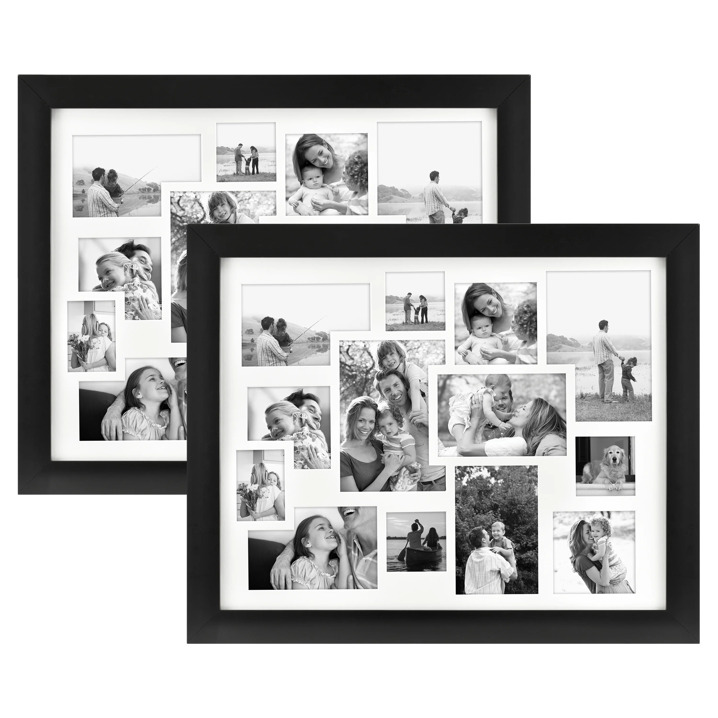 MCS Set of Two 16? x 20? Black Collage Matted Photo Frames Walmart