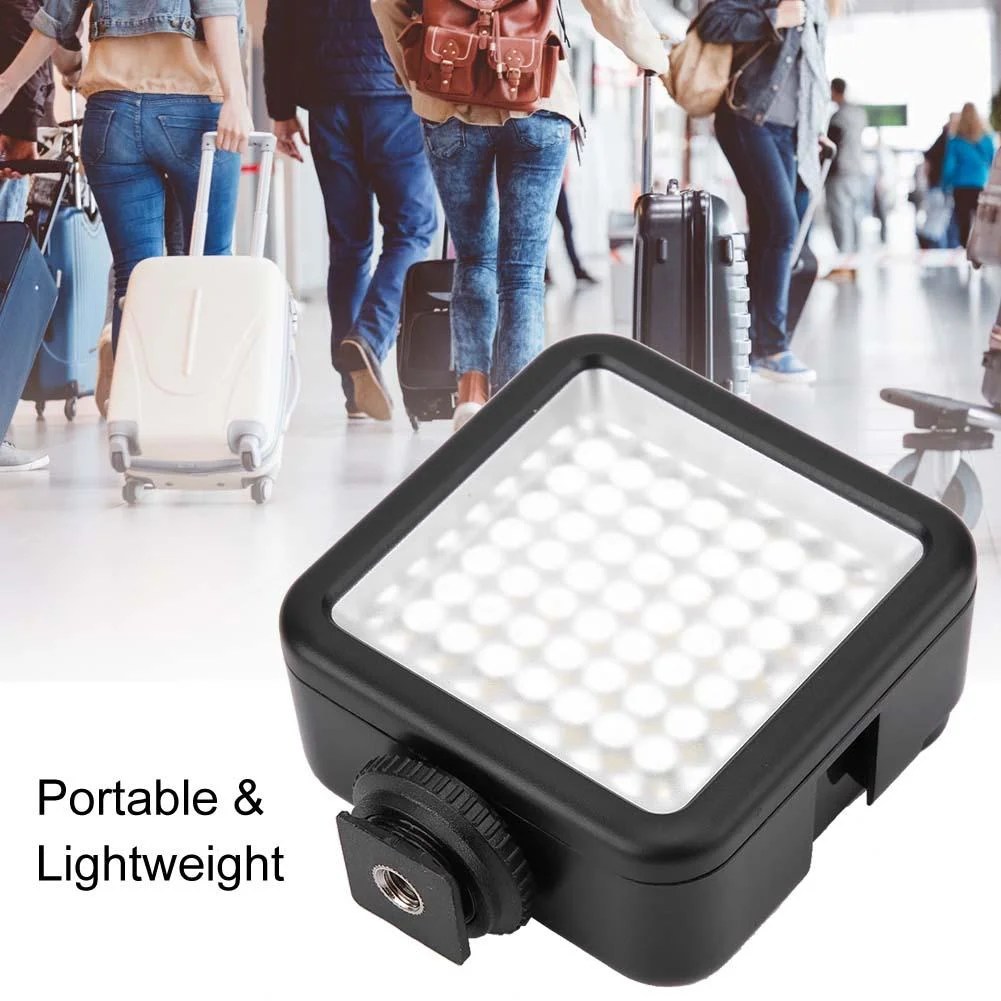Ejoyous 49 LED On Camera Panel Light Portable Dimmable Video Light for Photography Lighting