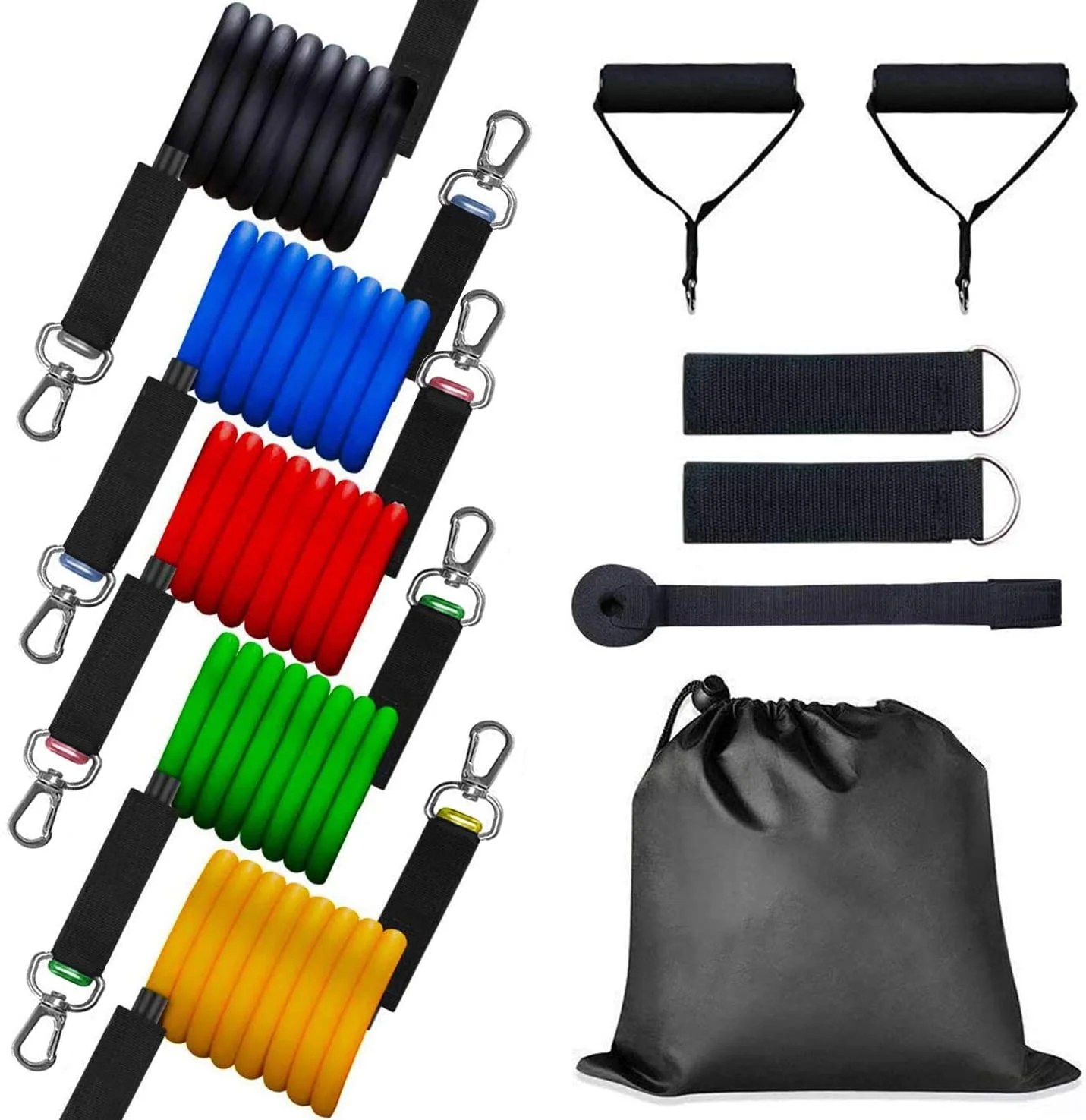 Pec Star Resistance Bands Set, Exercise Bands with Door Anchor, Handles