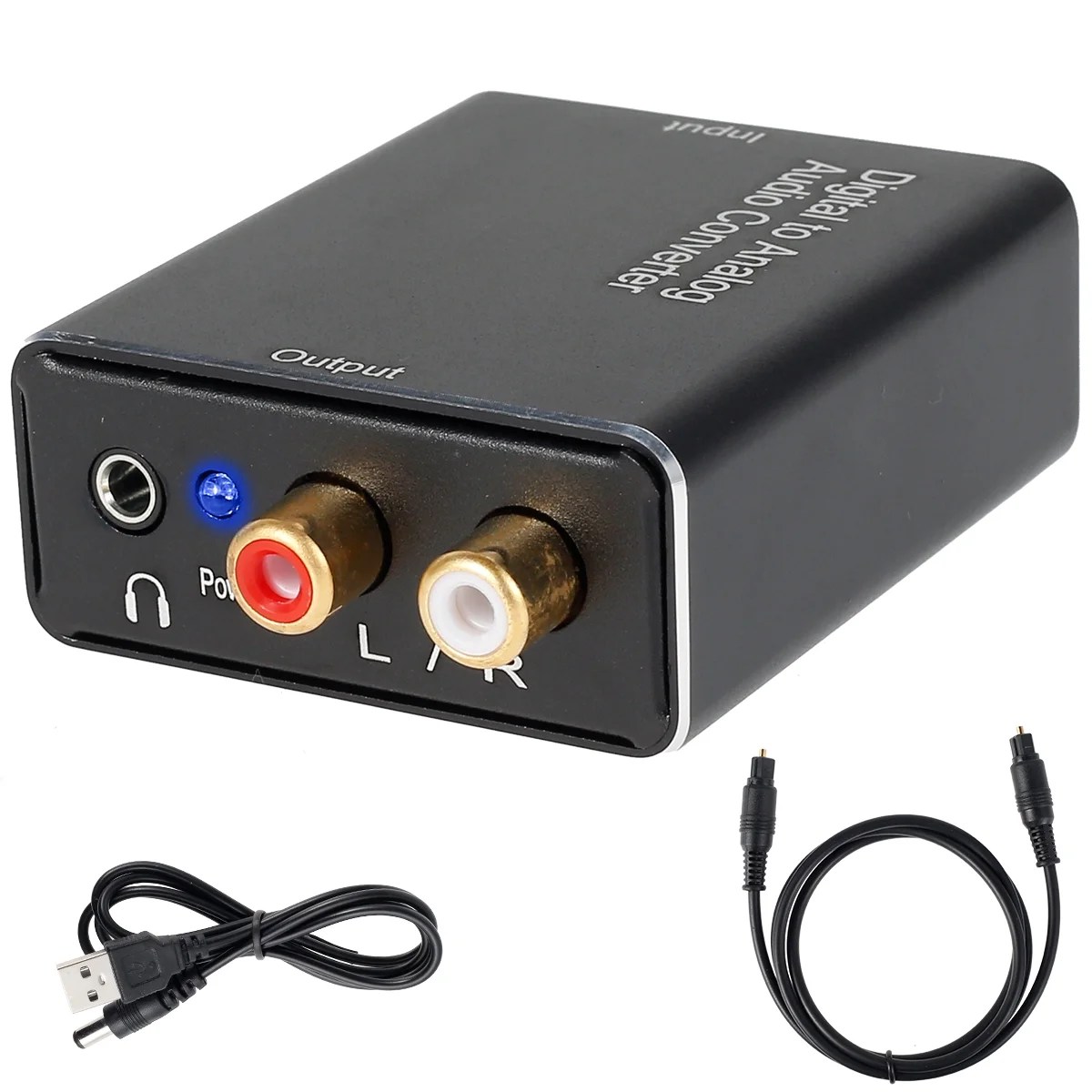 JTWEEN Digital to Analog Audio Converter Optical Coaxial SPDIF to