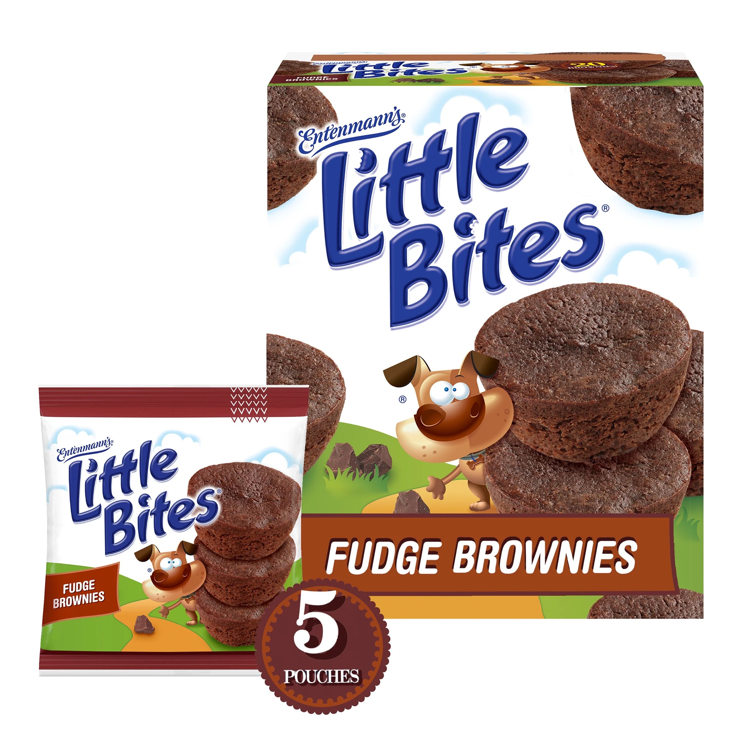 Buy Entenmanns Little Bites Fudge Brownie Mini Muffins, 5 pouches, 9.75