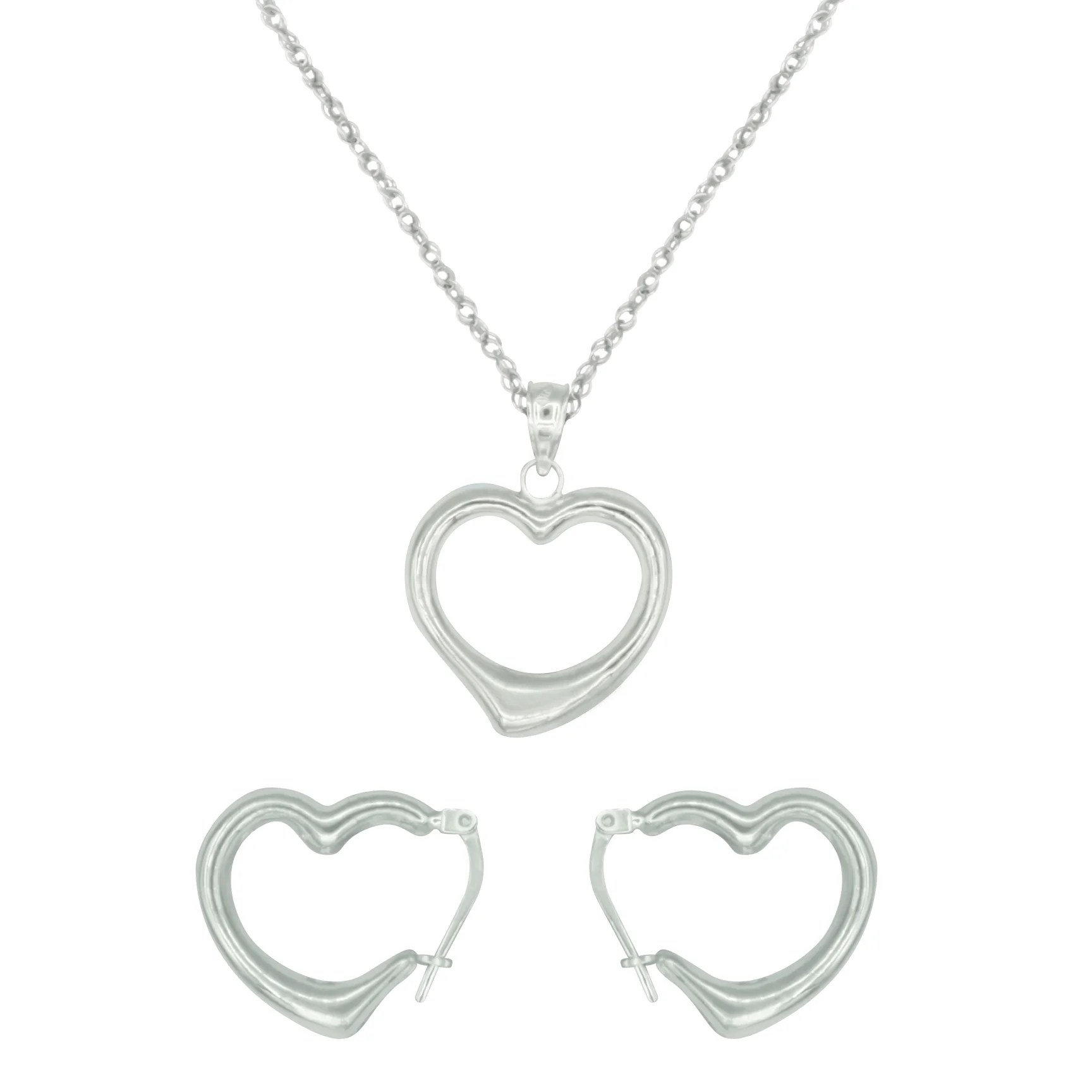 Brilliance Fine Jewelry Brilliance Fine Jewelry Sterling Silver Heart