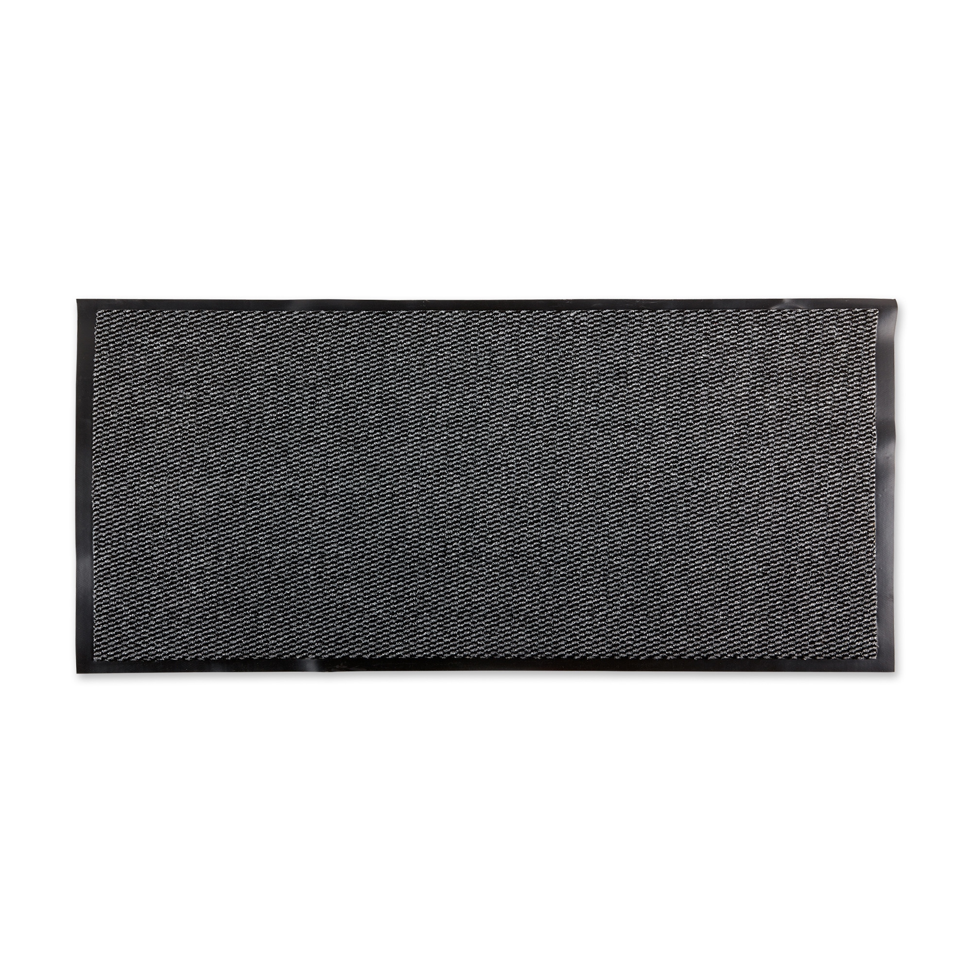 22" x 60" Black and Gray Walk Off Utility Mat Runner