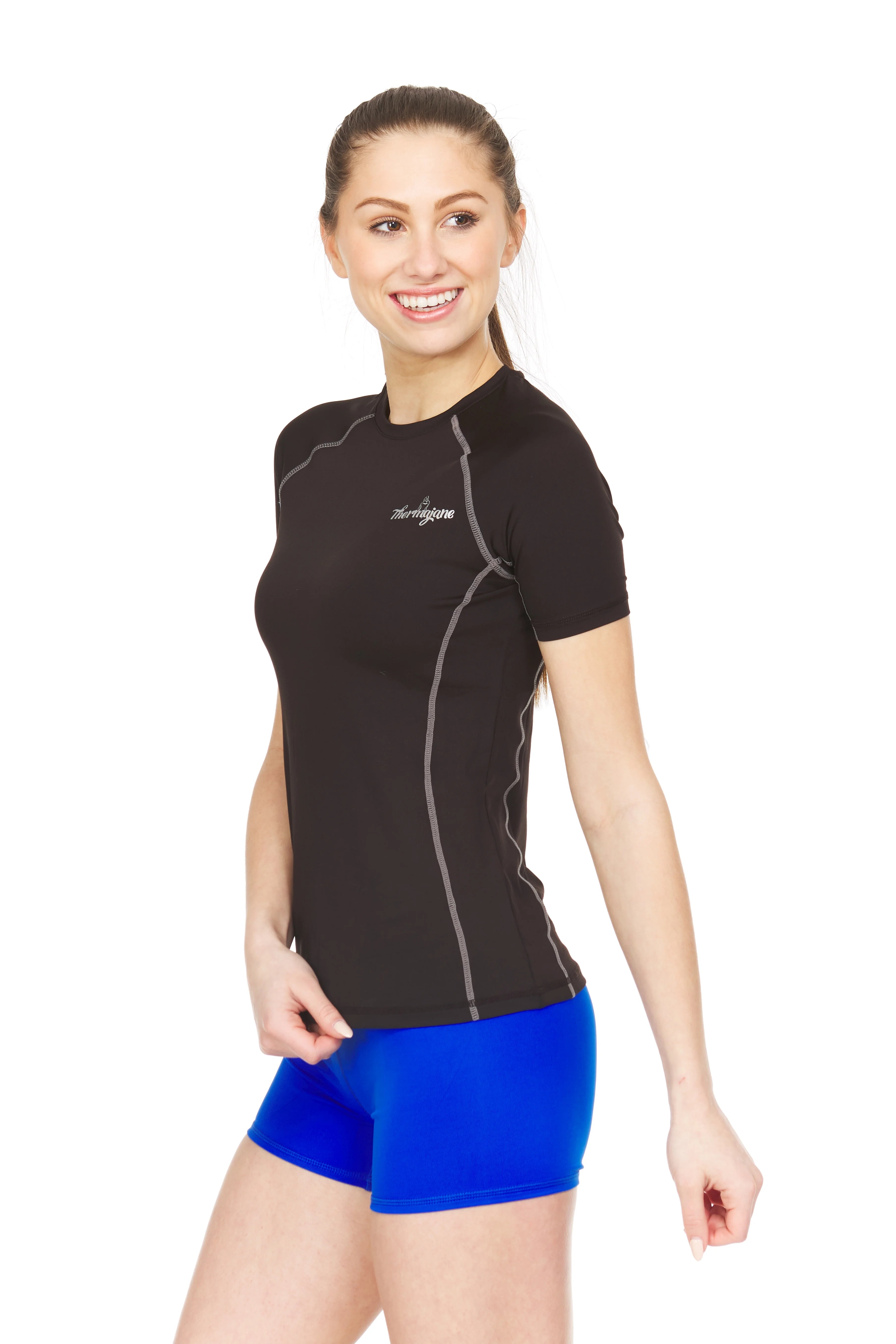 Thermajane Thermajane Women's Compression Short Sleeve TShirt for