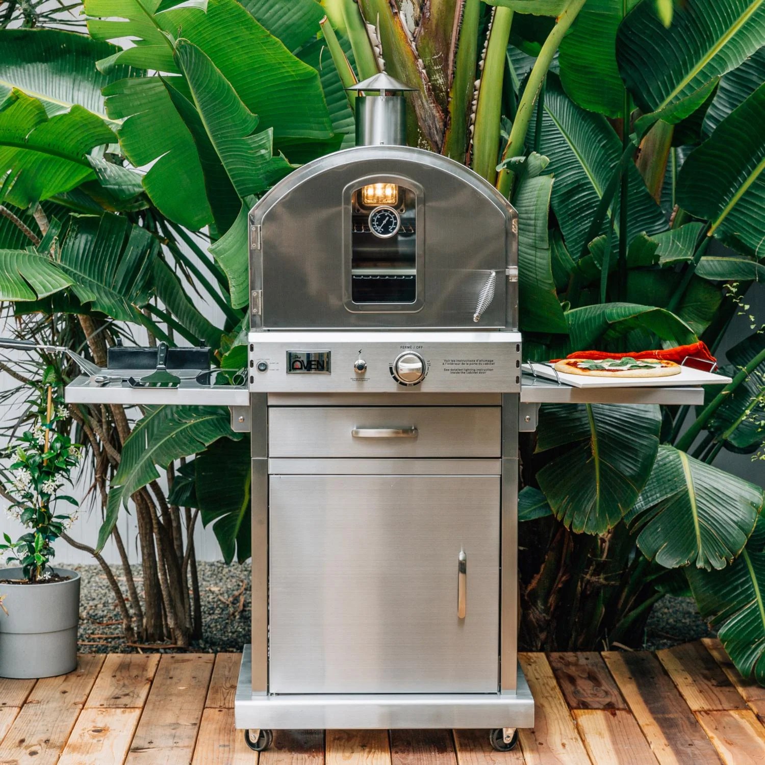 Summerset Freestanding Natural Gas Outdoor Pizza Oven (Ships As Propane