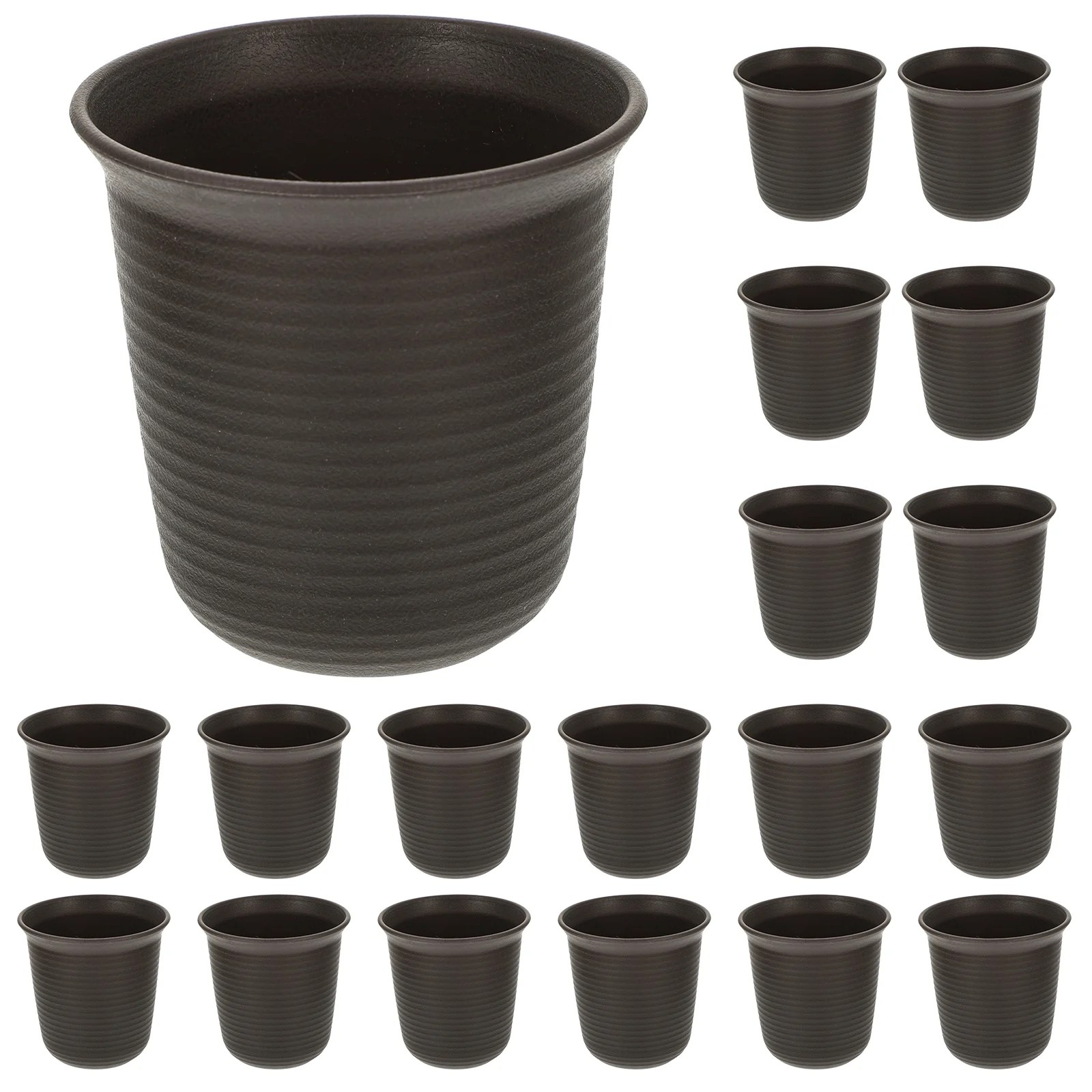 Homemaxs 20pcs Resin Flower Pots Flower Holder Imitation Ceramic Flower