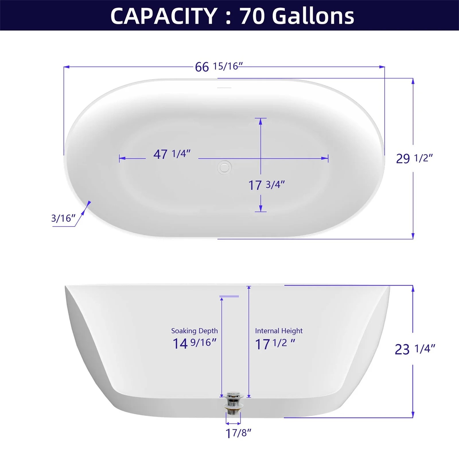 Soaker Tub Depth