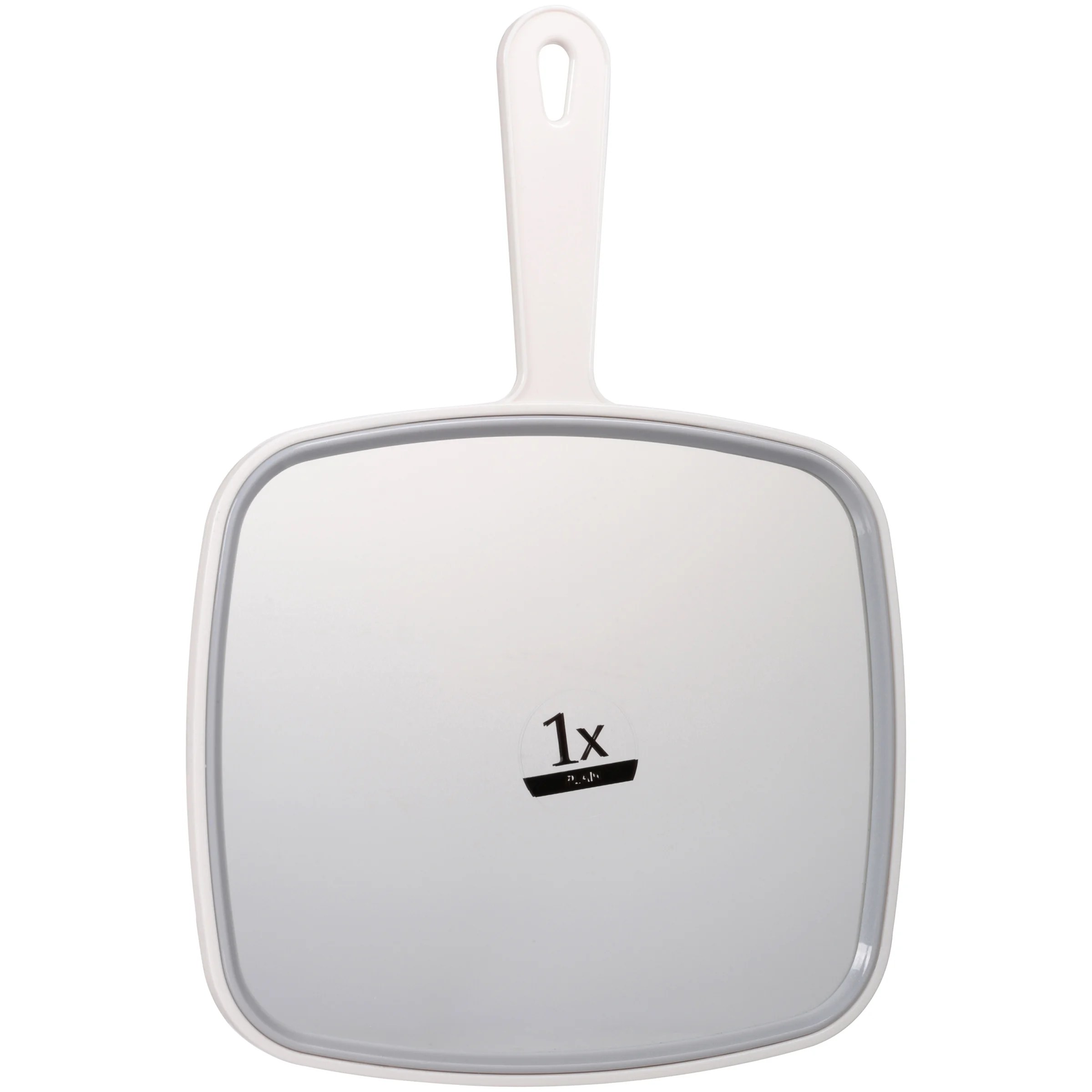 Professional Large HandHeld Mirror, White