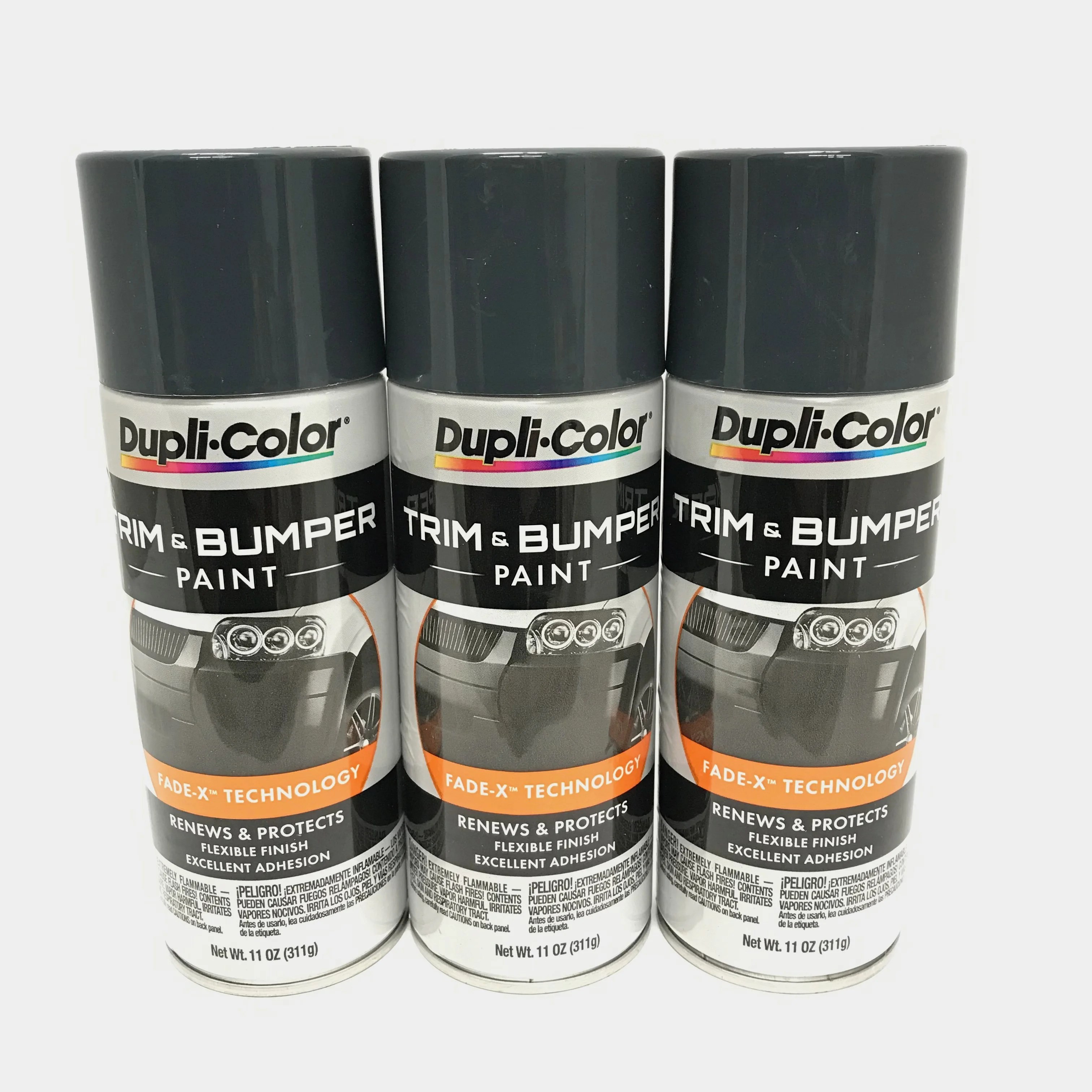 Duplicolor TB1023 PACK DARK CHARCOAL Trim & Bumper Paint 11 oz