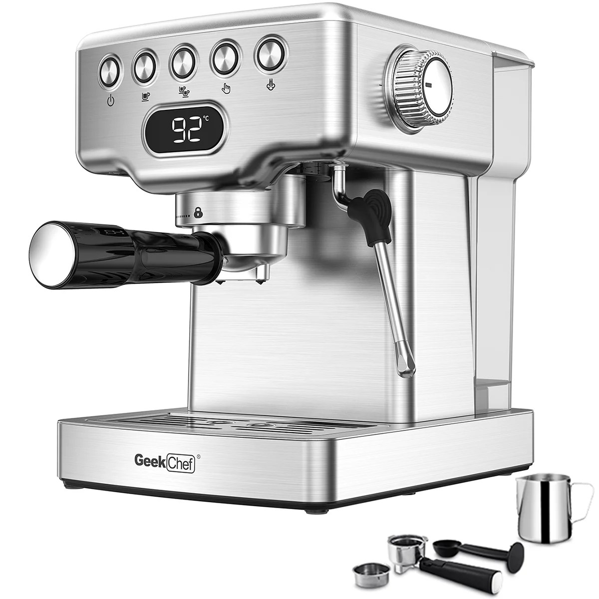 ZPL 2 In 1 Espresso Machine,20 Bar Espresso Coffee Machine With Milk